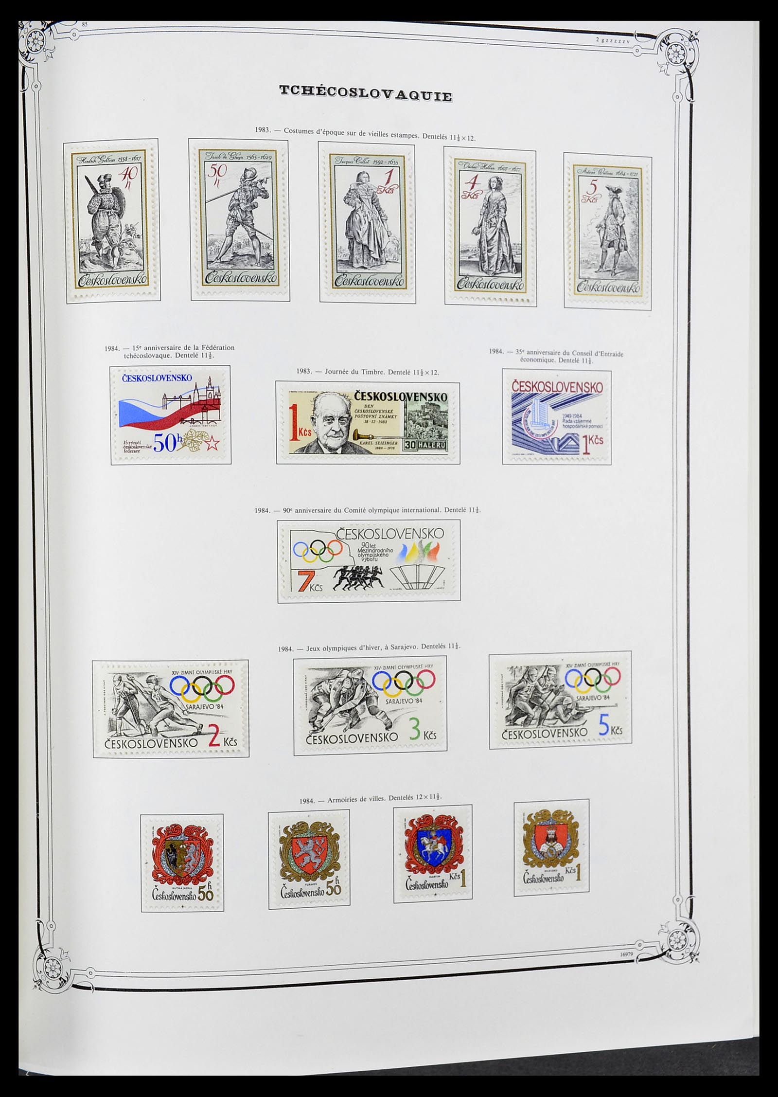 34628 193 - Postzegelverzameling 34628 Tsjechoslowakije 1918-1985.