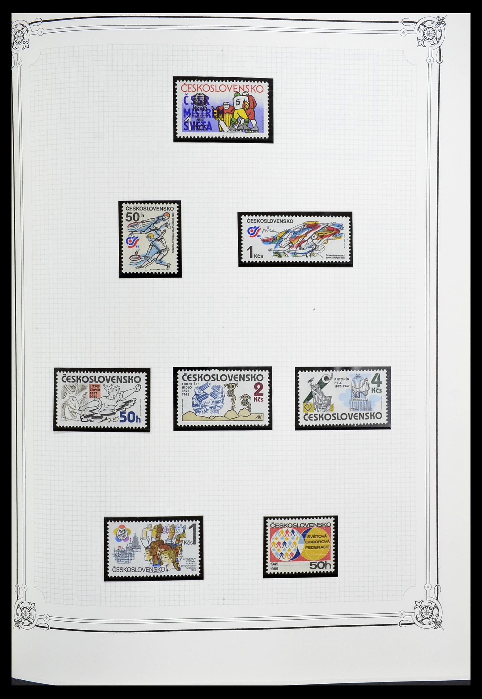 34628 199 - Postzegelverzameling 34628 Tsjechoslowakije 1918-1985.