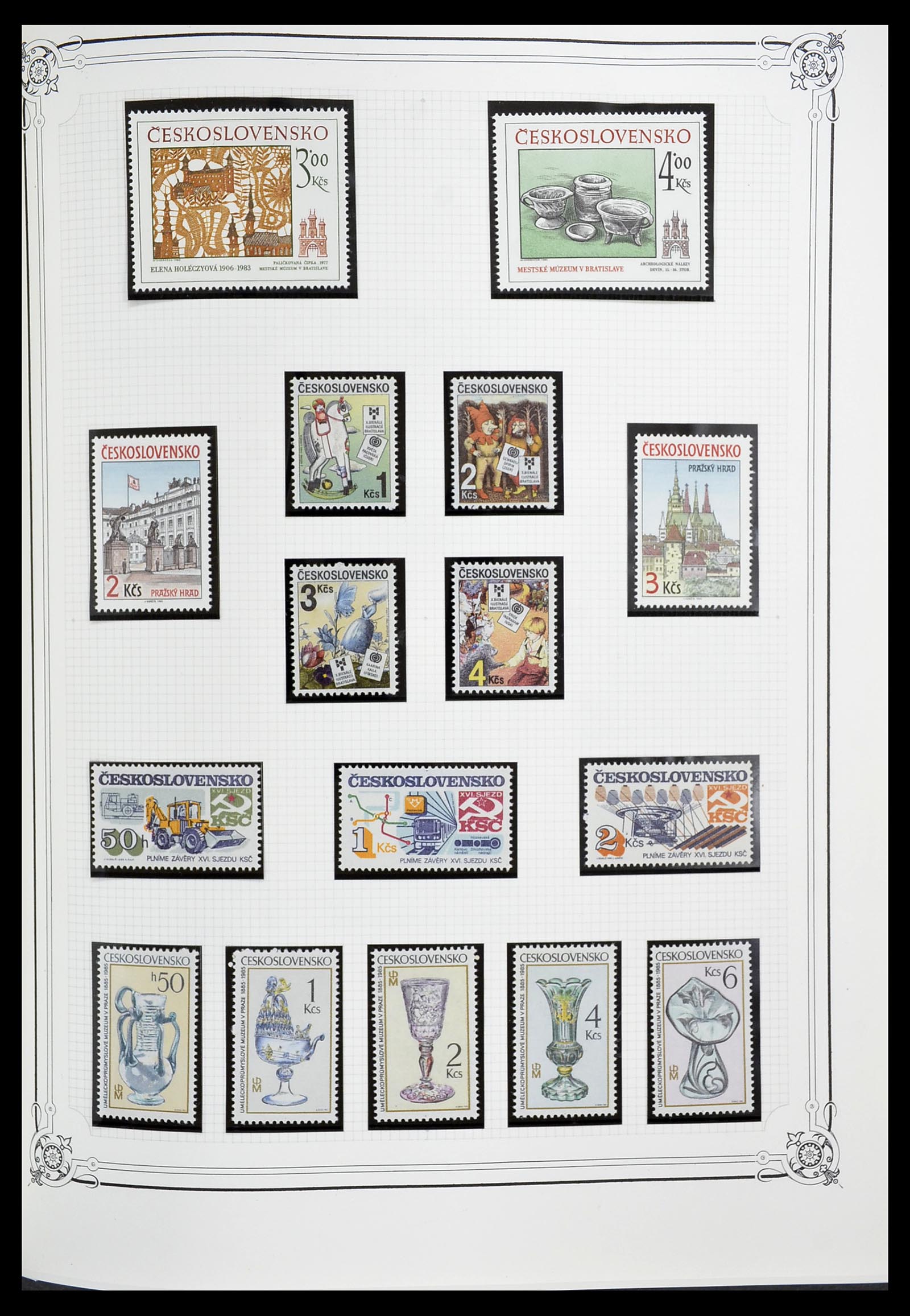 34628 200 - Postzegelverzameling 34628 Tsjechoslowakije 1918-1985.