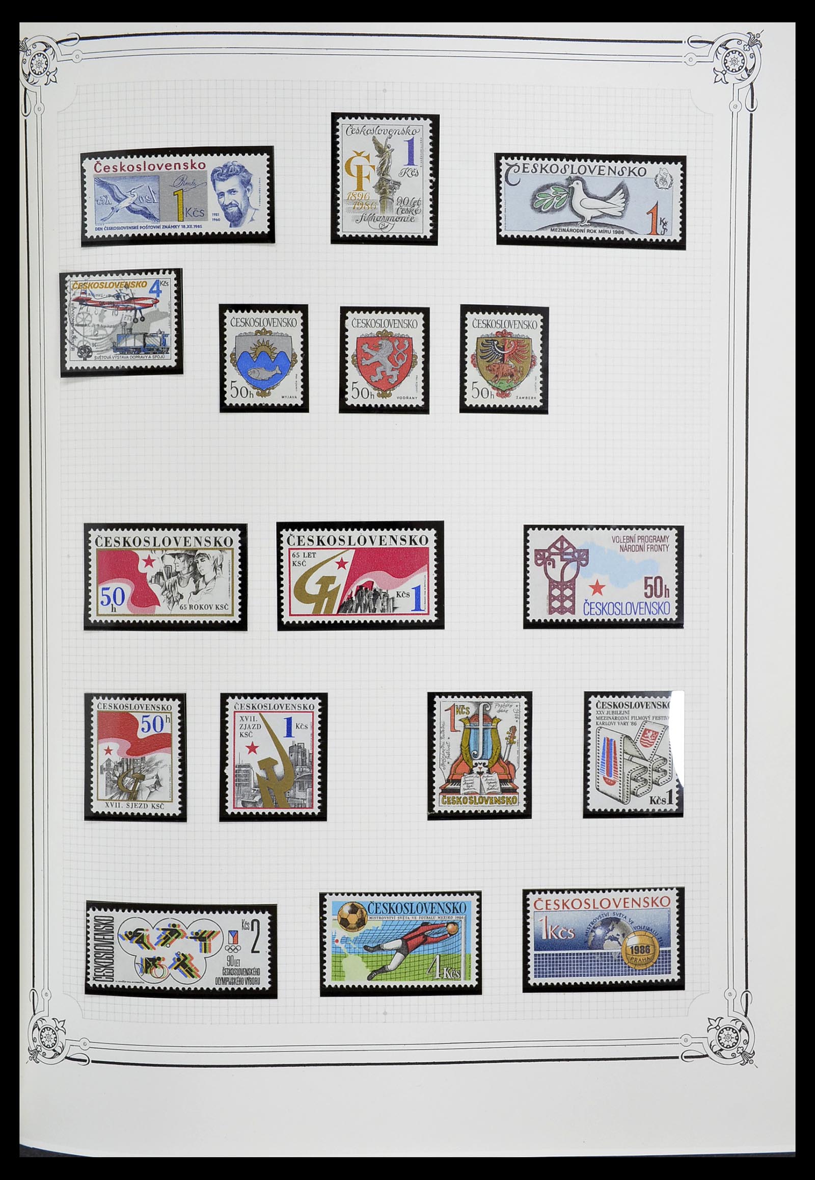 34628 202 - Postzegelverzameling 34628 Tsjechoslowakije 1918-1985.
