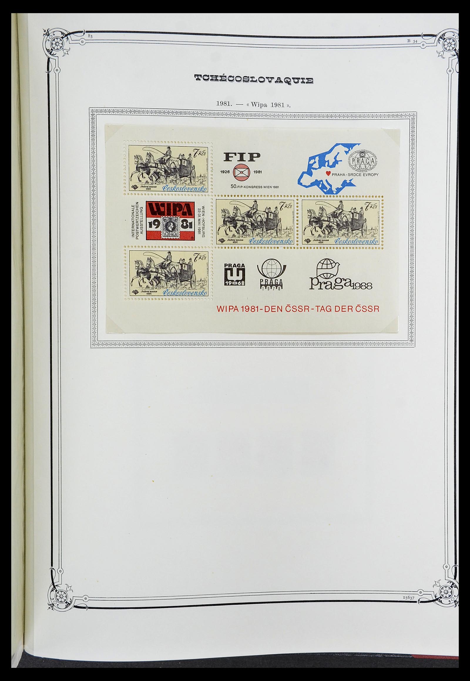 34628 231 - Postzegelverzameling 34628 Tsjechoslowakije 1918-1985.