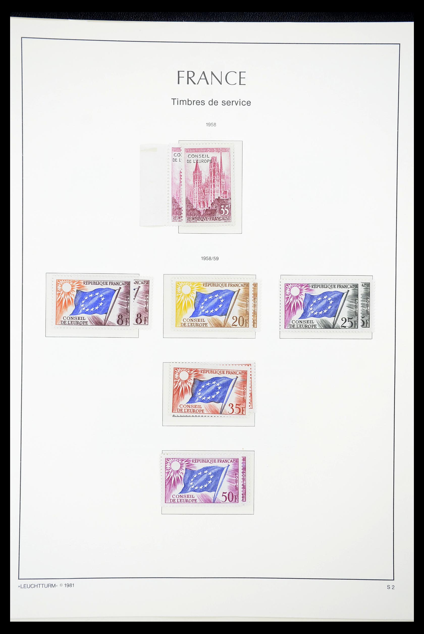 34629 008 - Postzegelverzameling 34629 Frankrijk back of the book 1921-2003.