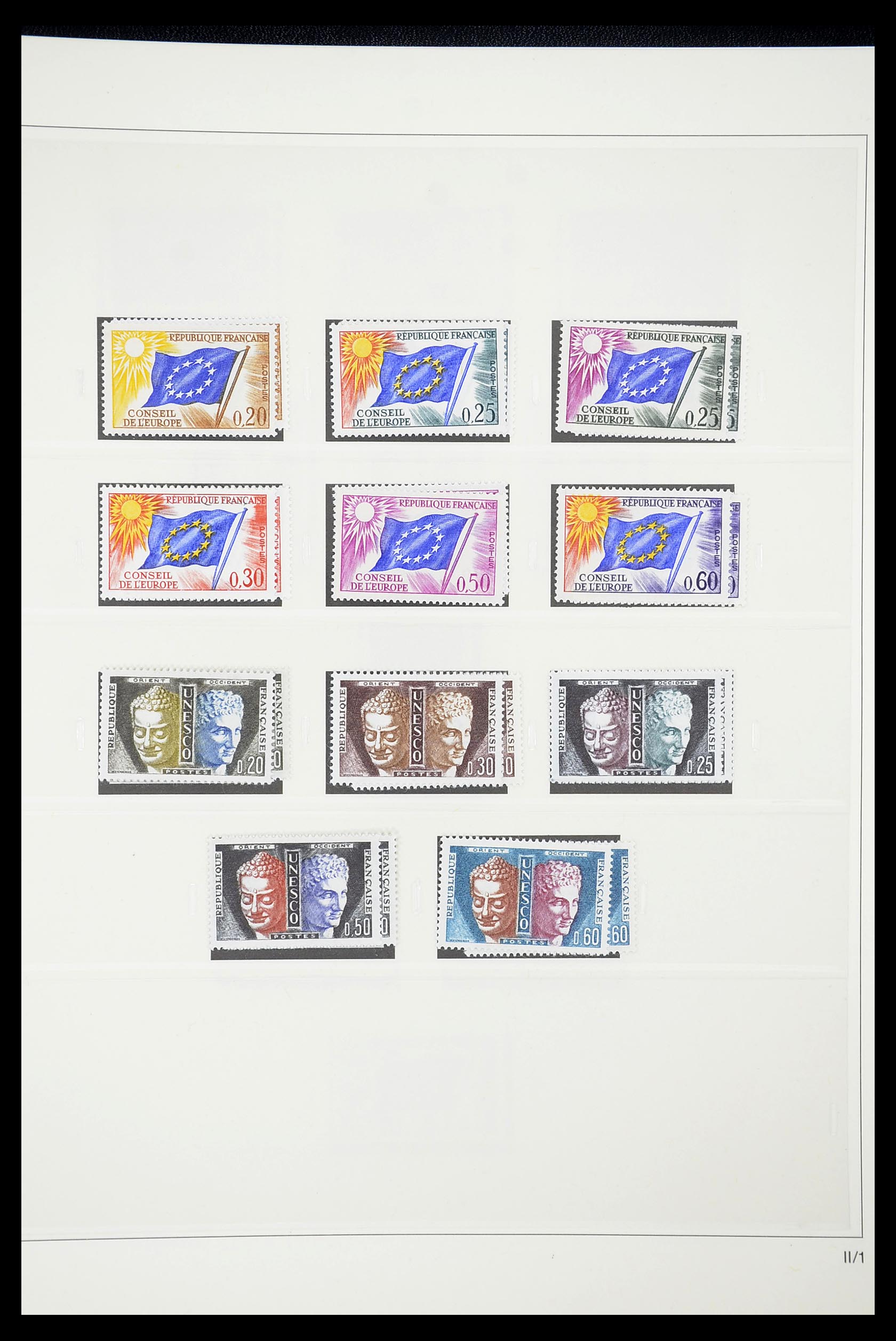 34629 009 - Postzegelverzameling 34629 Frankrijk back of the book 1921-2003.
