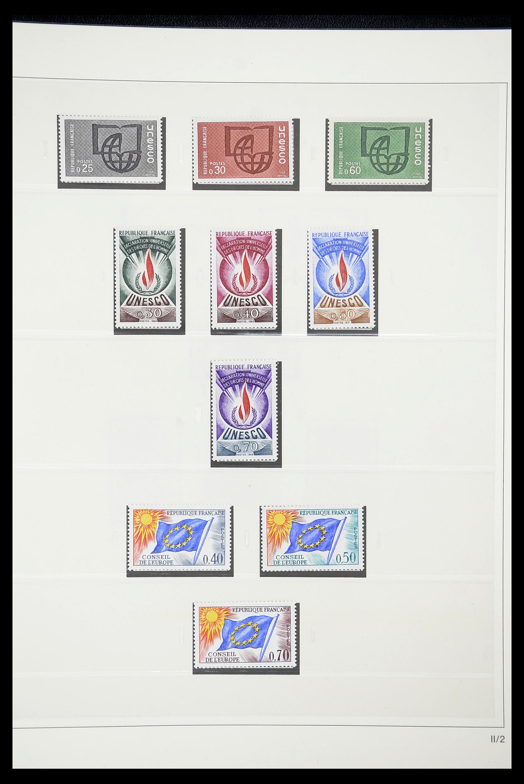 34629 010 - Postzegelverzameling 34629 Frankrijk back of the book 1921-2003.