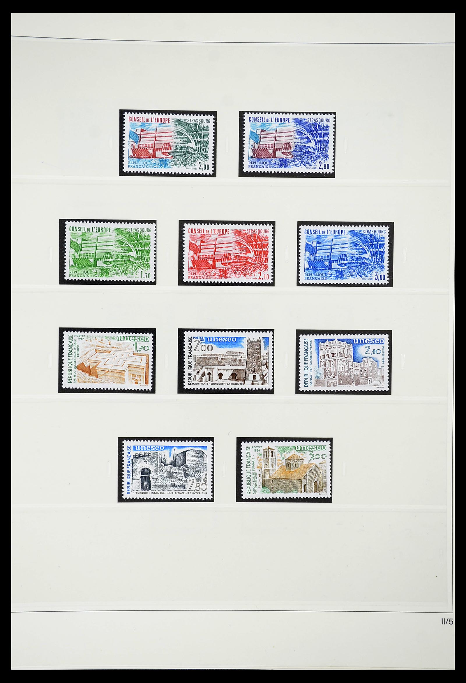 34629 015 - Postzegelverzameling 34629 Frankrijk back of the book 1921-2003.