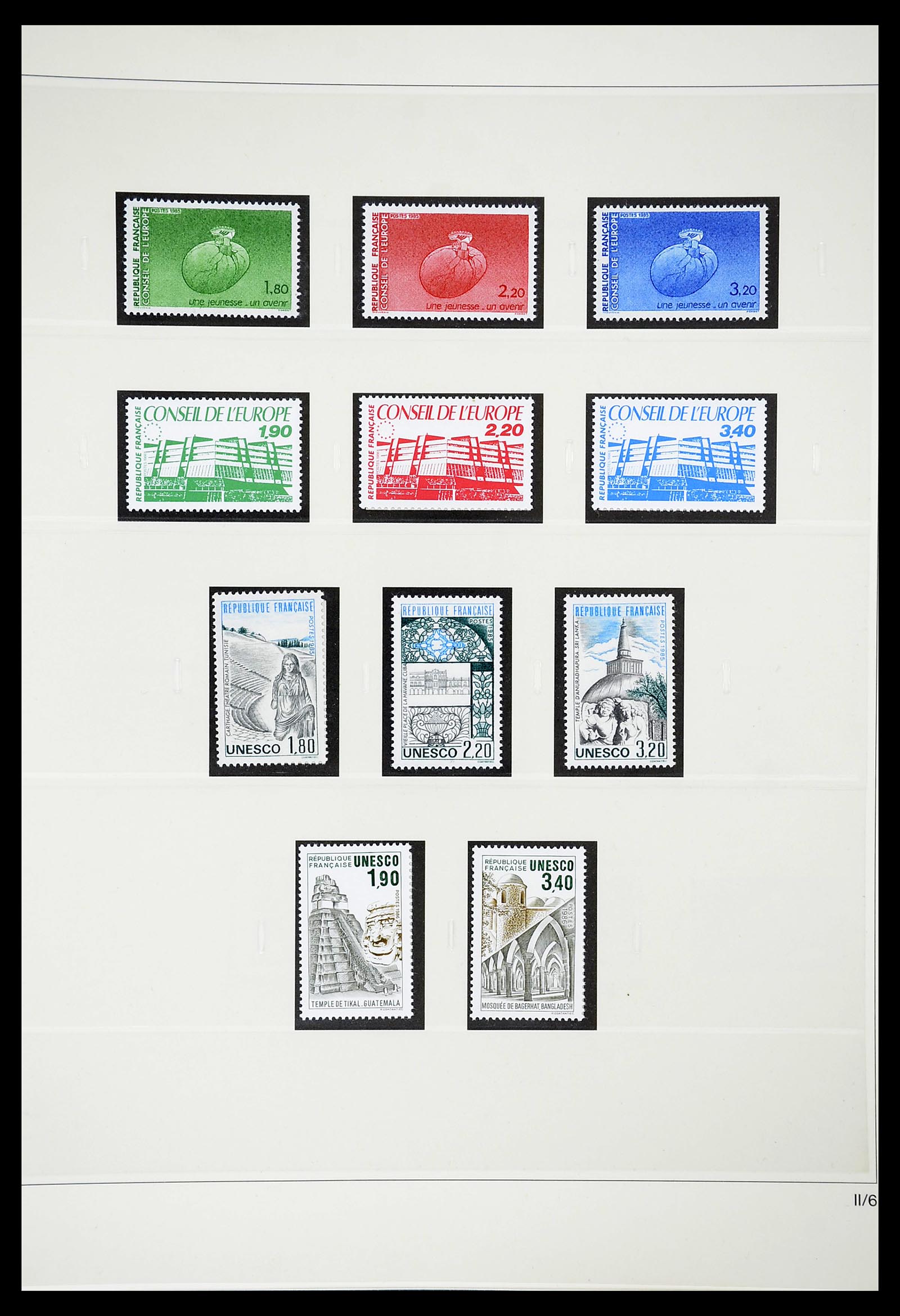 34629 016 - Postzegelverzameling 34629 Frankrijk back of the book 1921-2003.