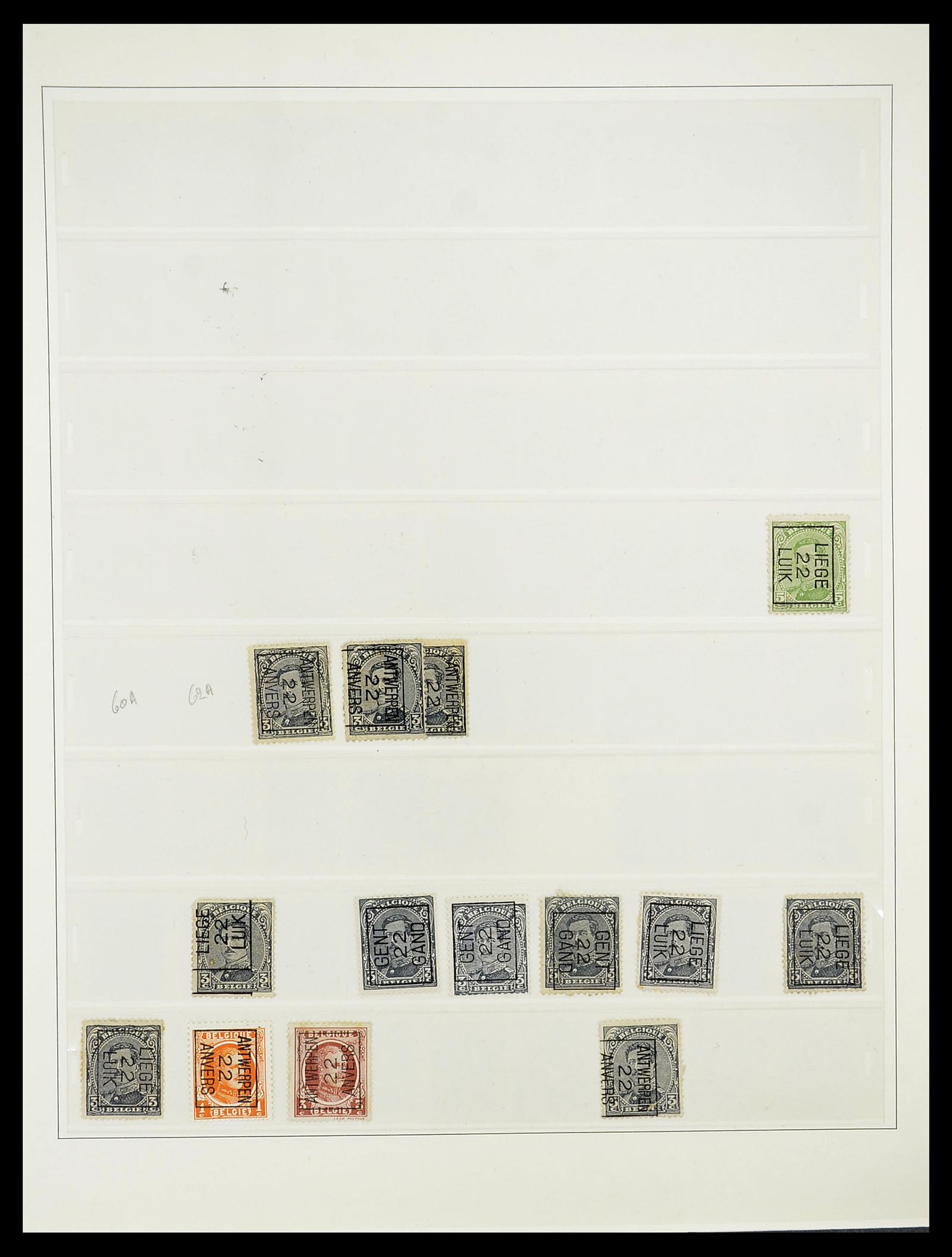 34631 001 - Stamp Collection 34631 Belgium precancels 1922-1980.