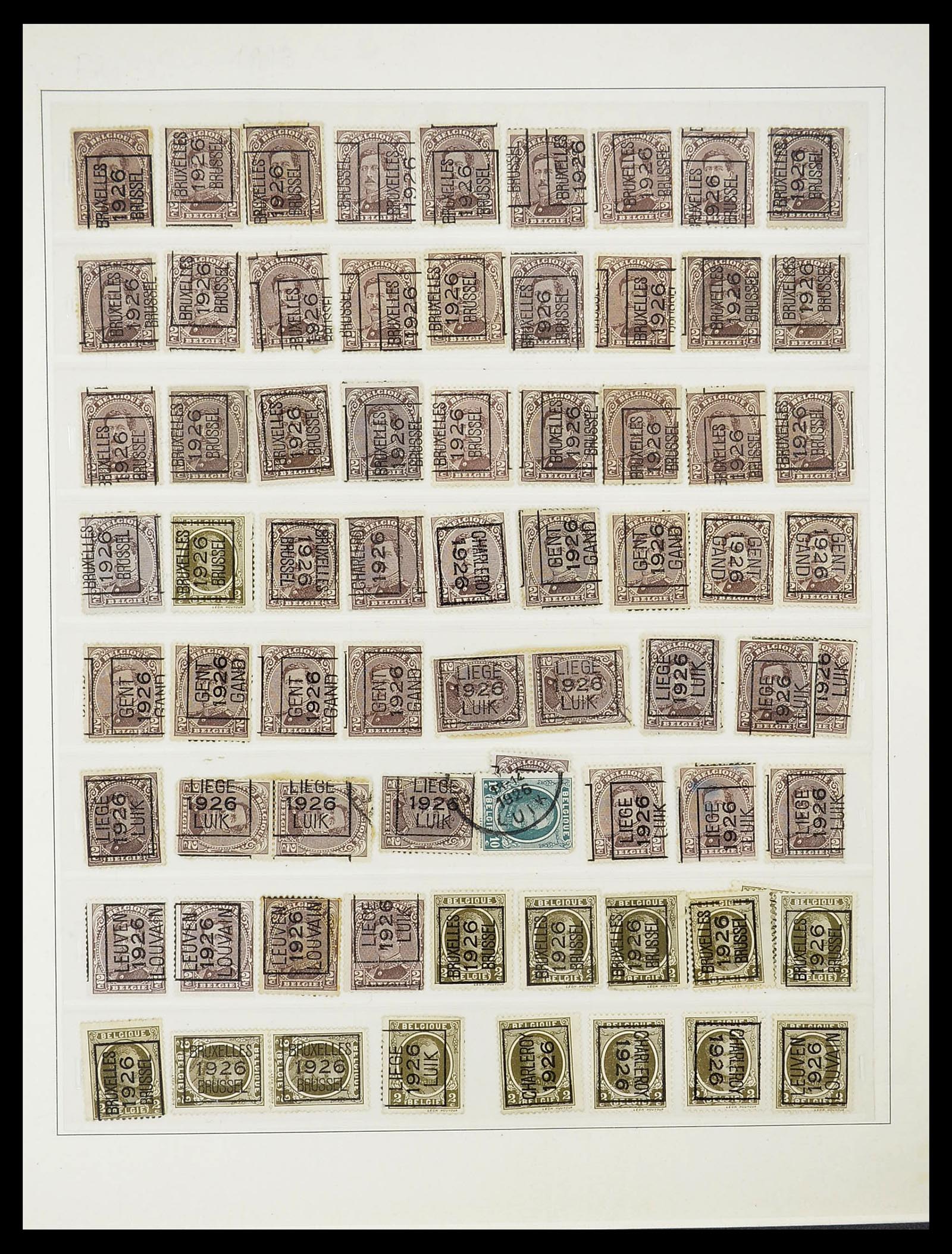34631 006 - Stamp Collection 34631 Belgium precancels 1922-1980.