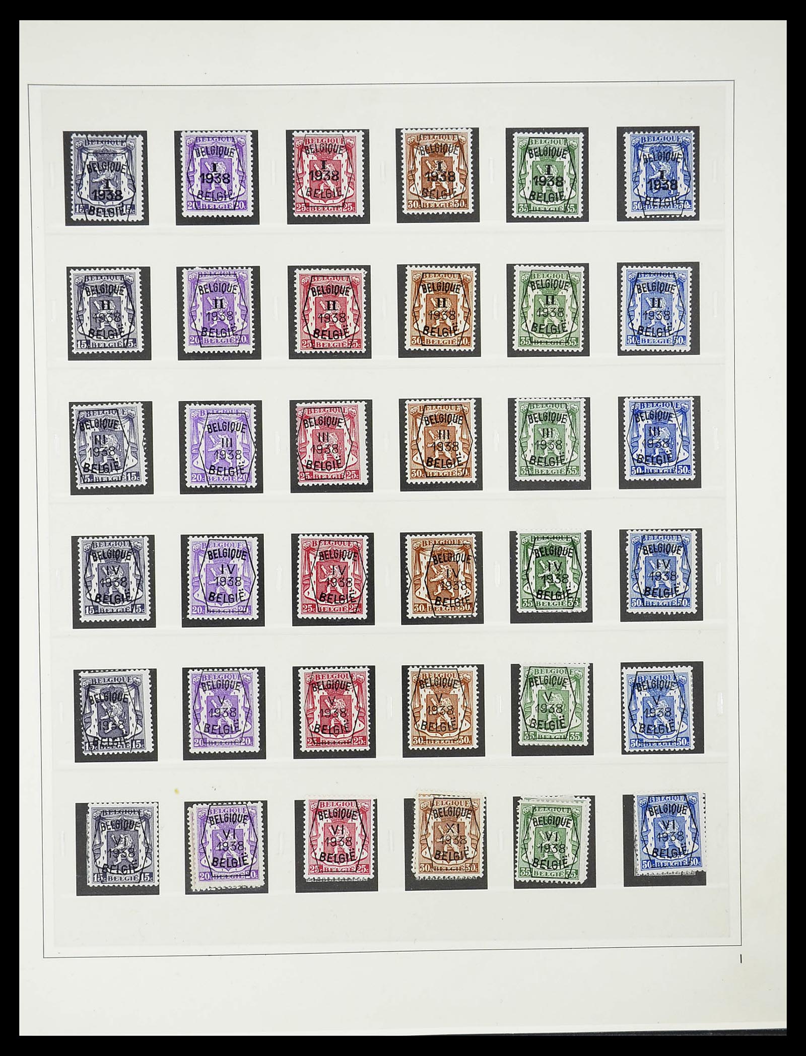 34631 018 - Stamp Collection 34631 Belgium precancels 1922-1980.