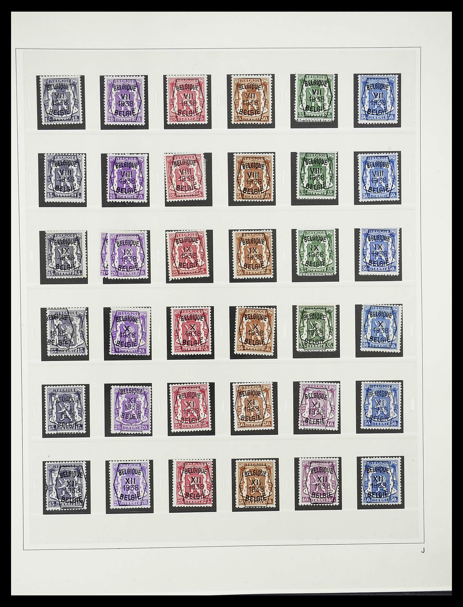 34631 019 - Stamp Collection 34631 Belgium precancels 1922-1980.