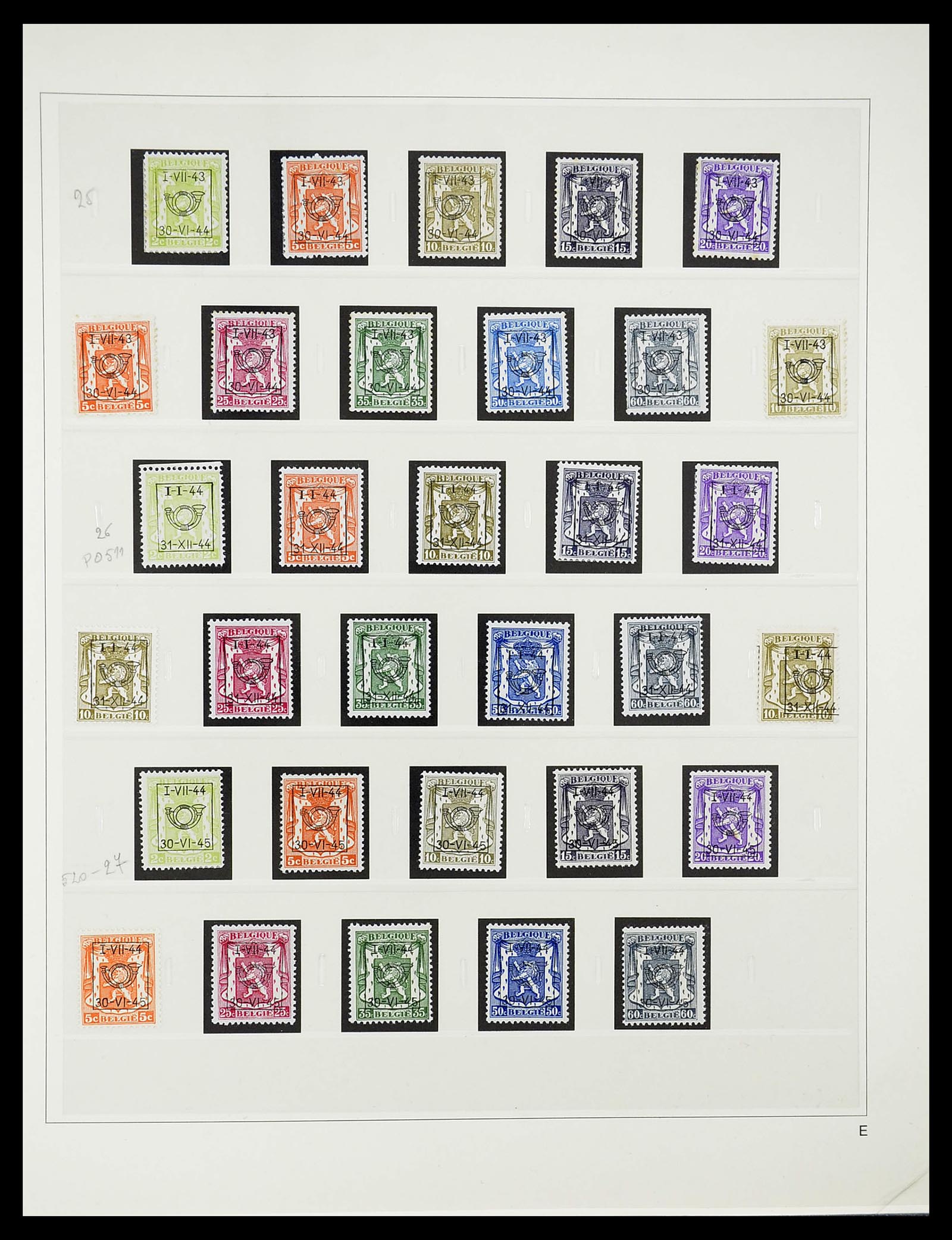 34631 024 - Stamp Collection 34631 Belgium precancels 1922-1980.