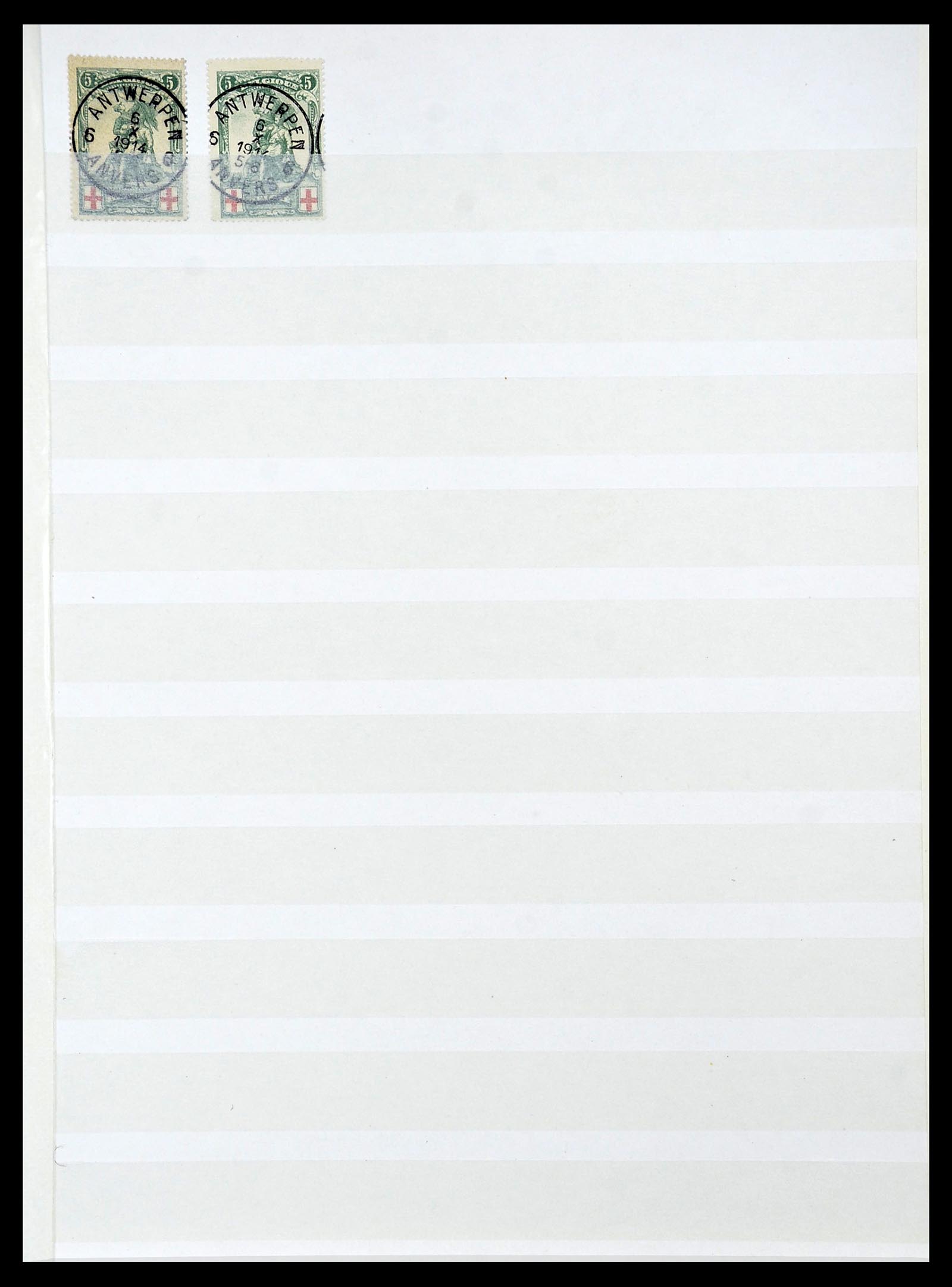 34632 053 - Postzegelverzameling 34632 België stempels 1914-1915.