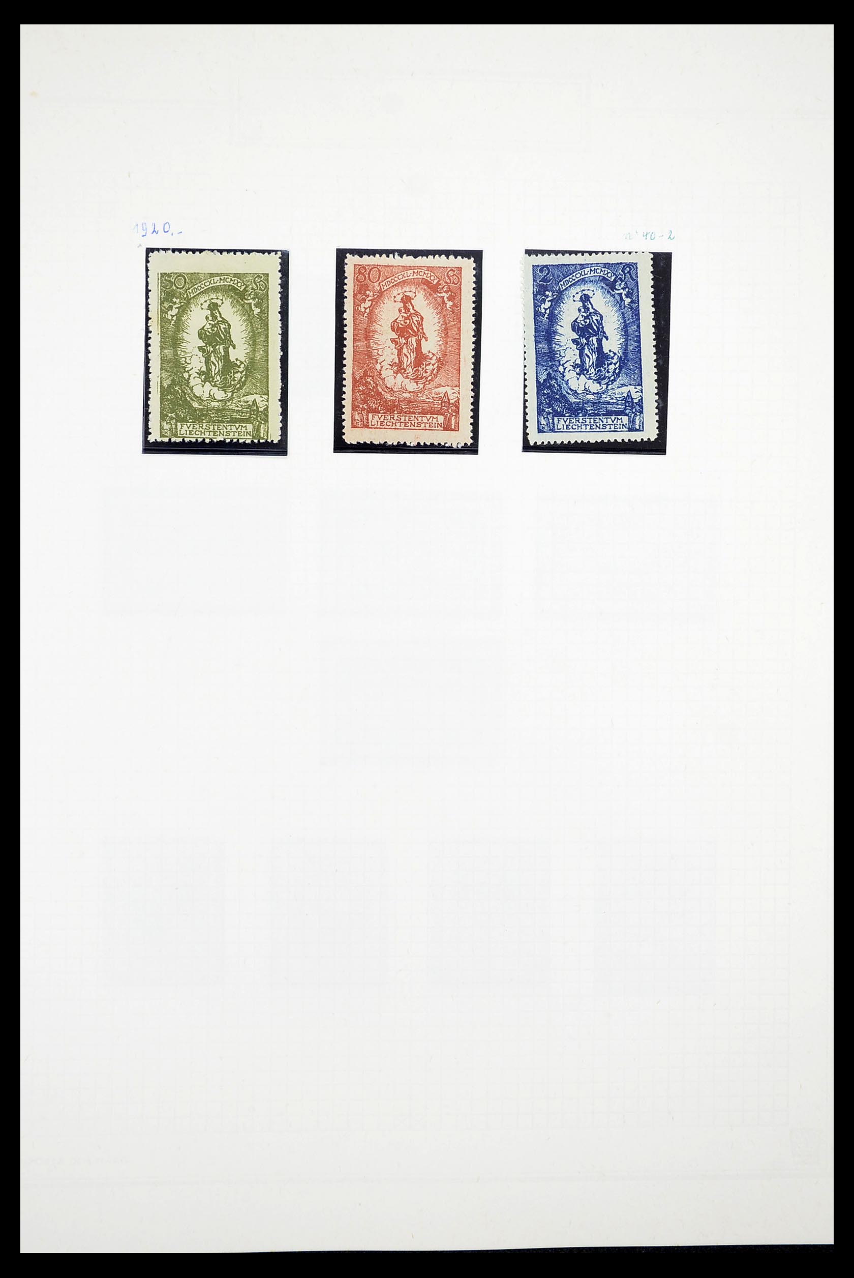 34633 004 - Postzegelverzameling 34633 Liechtenstein 1912-1987.