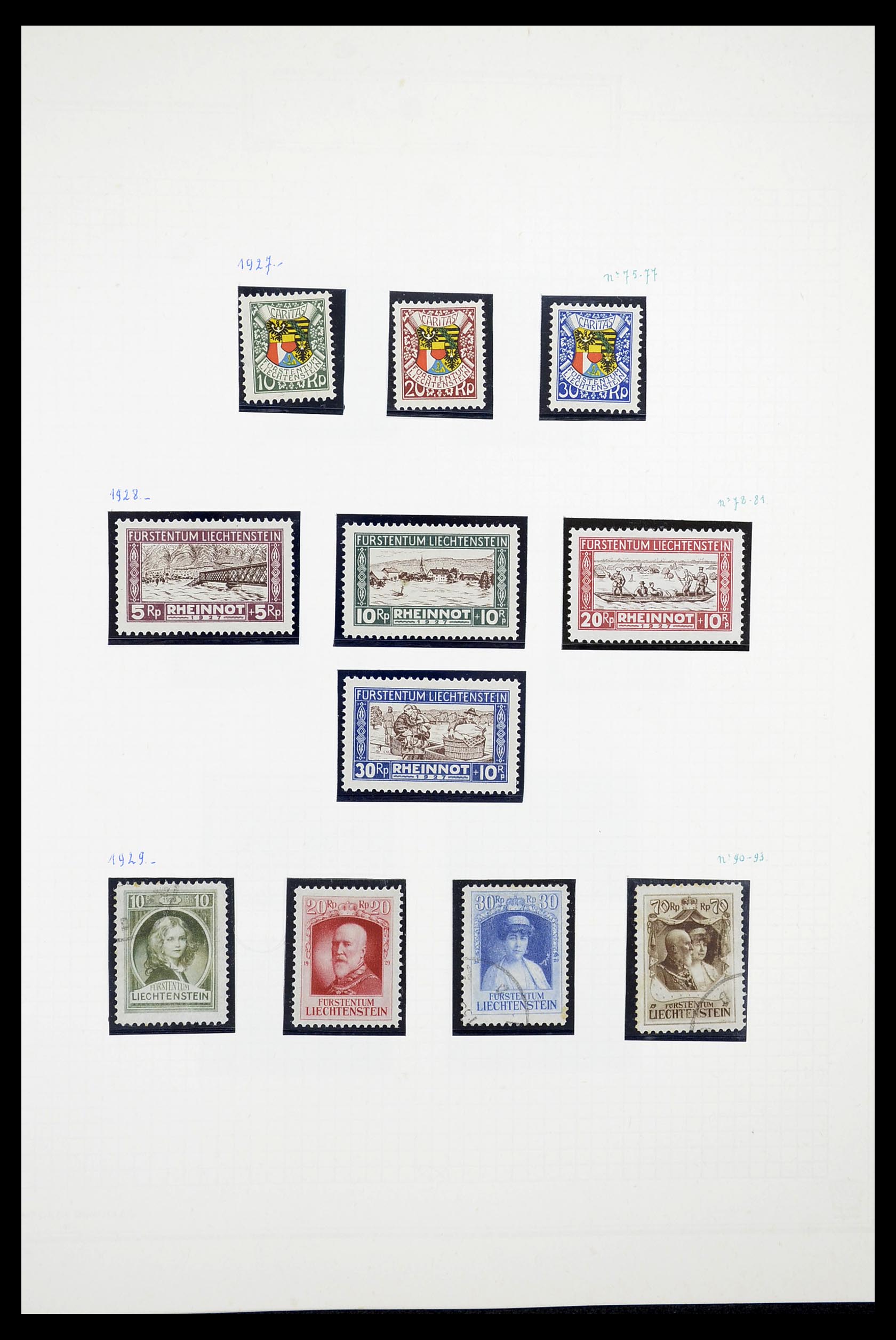 34633 005 - Postzegelverzameling 34633 Liechtenstein 1912-1987.