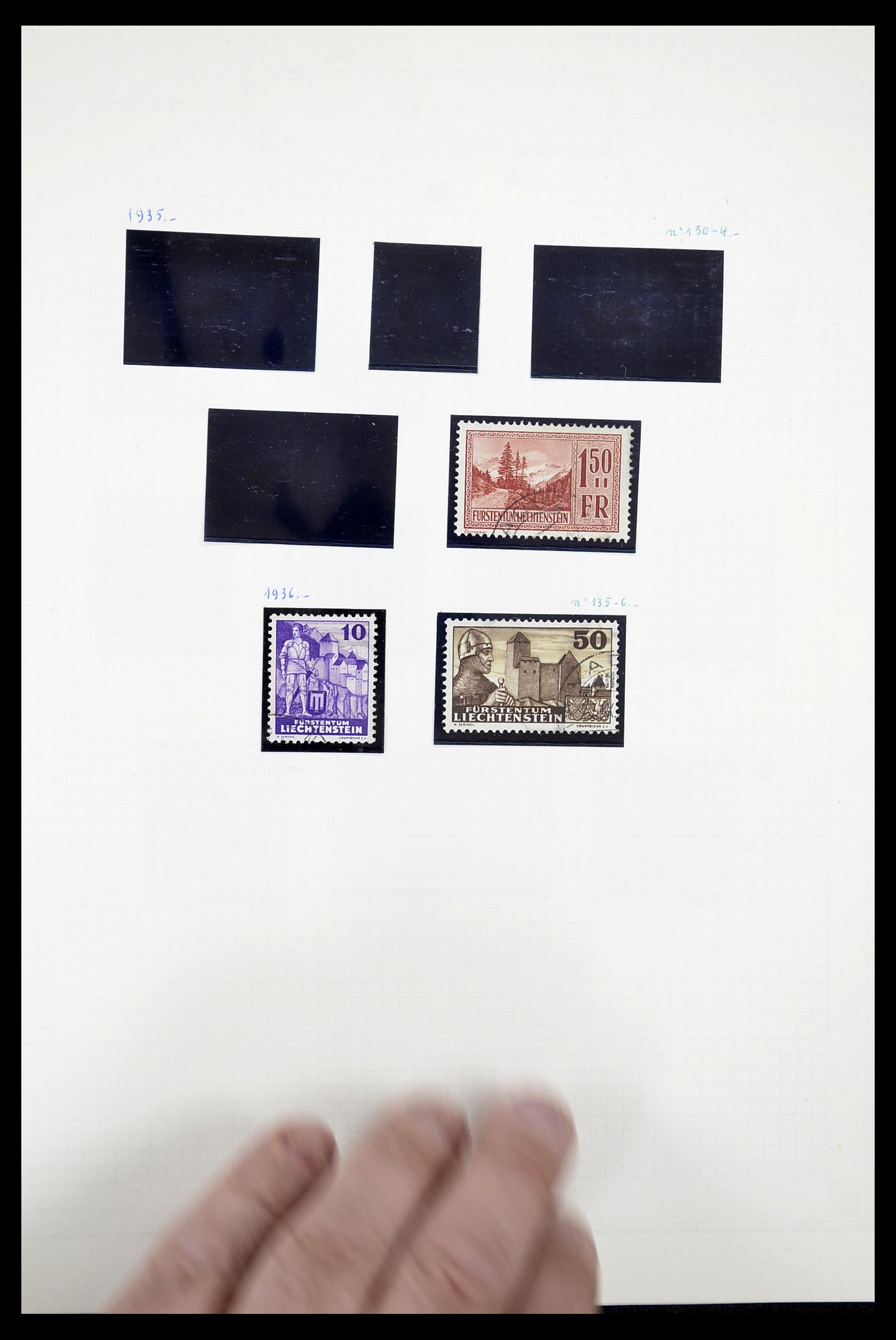 34633 007 - Postzegelverzameling 34633 Liechtenstein 1912-1987.