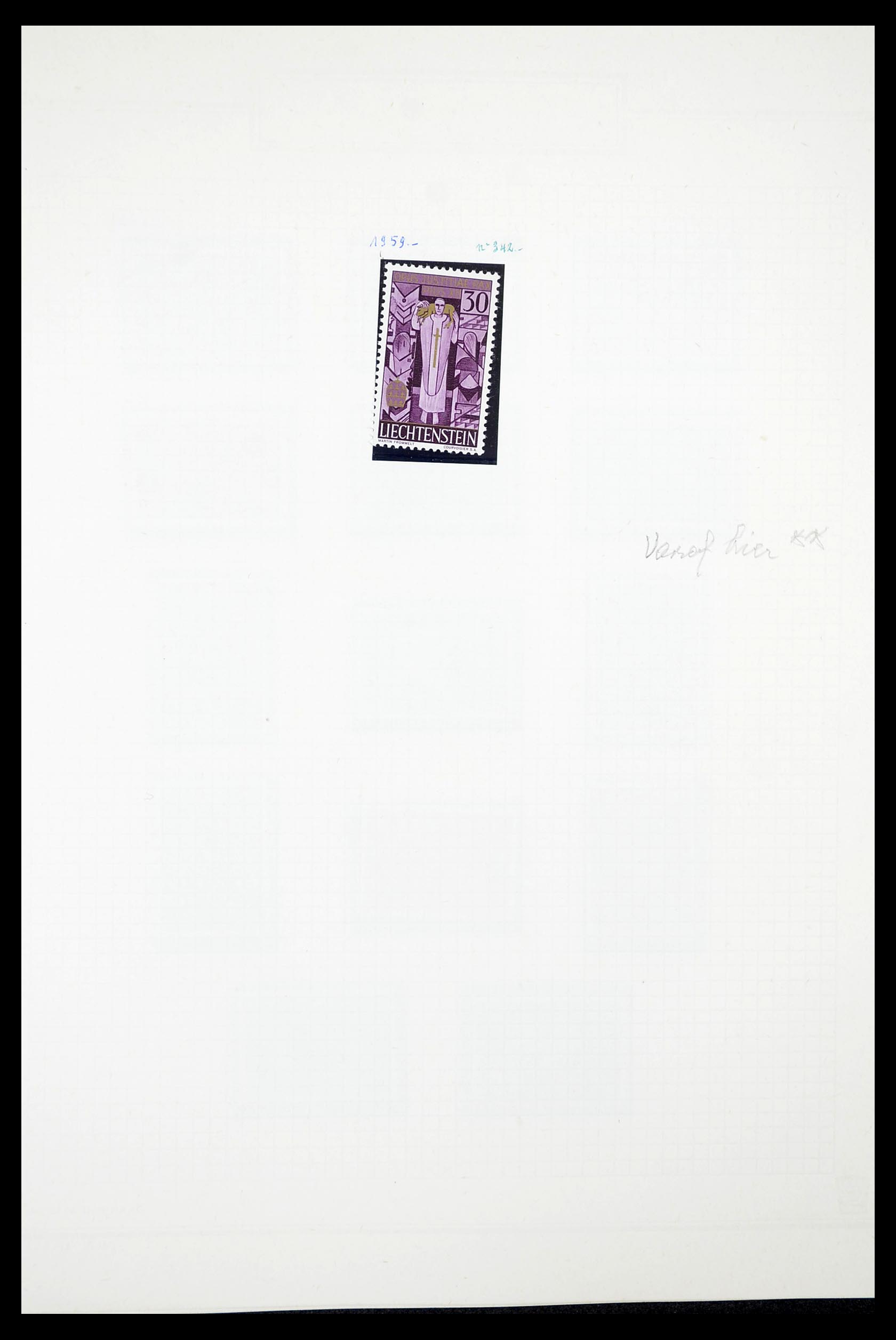 34633 012 - Stamp Collection 34633 Liechtenstein 1912-1987.