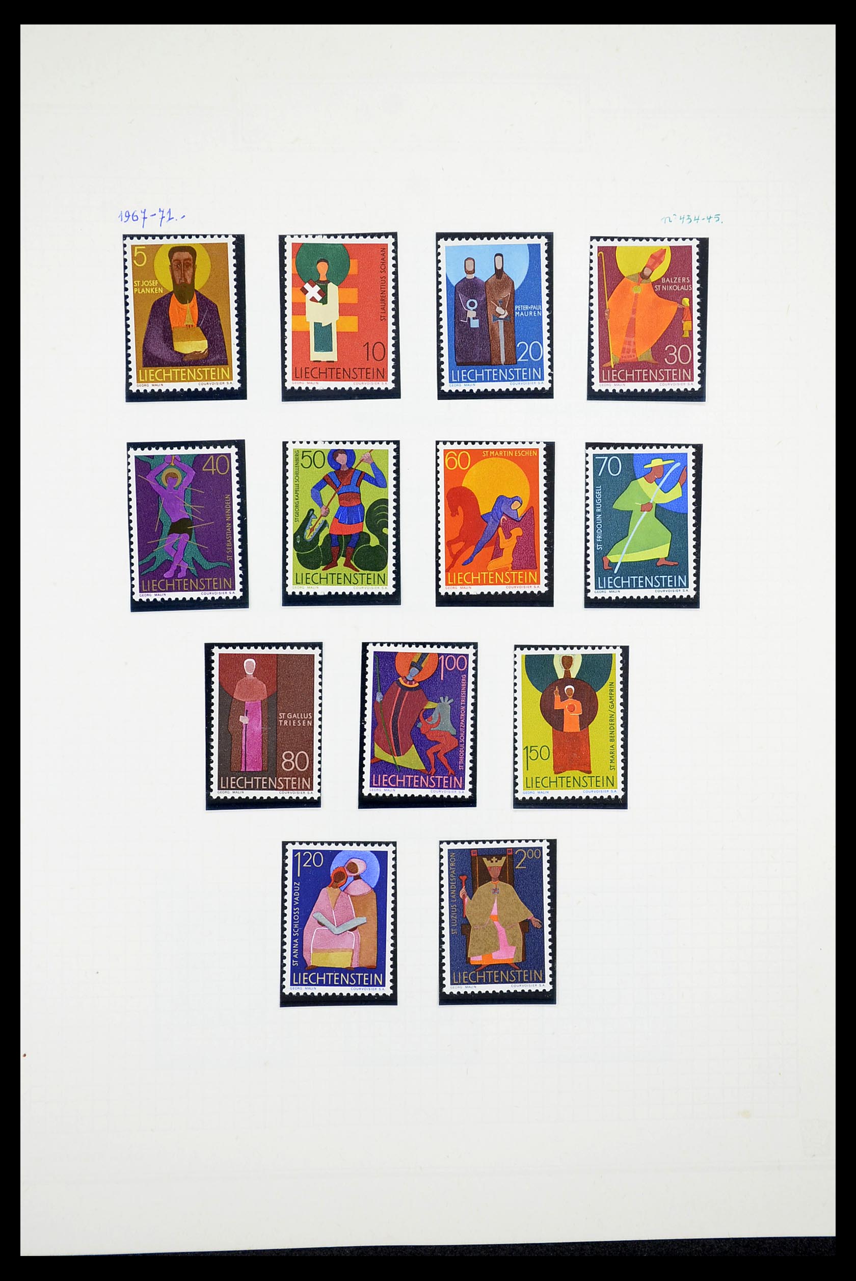 34633 022 - Stamp Collection 34633 Liechtenstein 1912-1987.