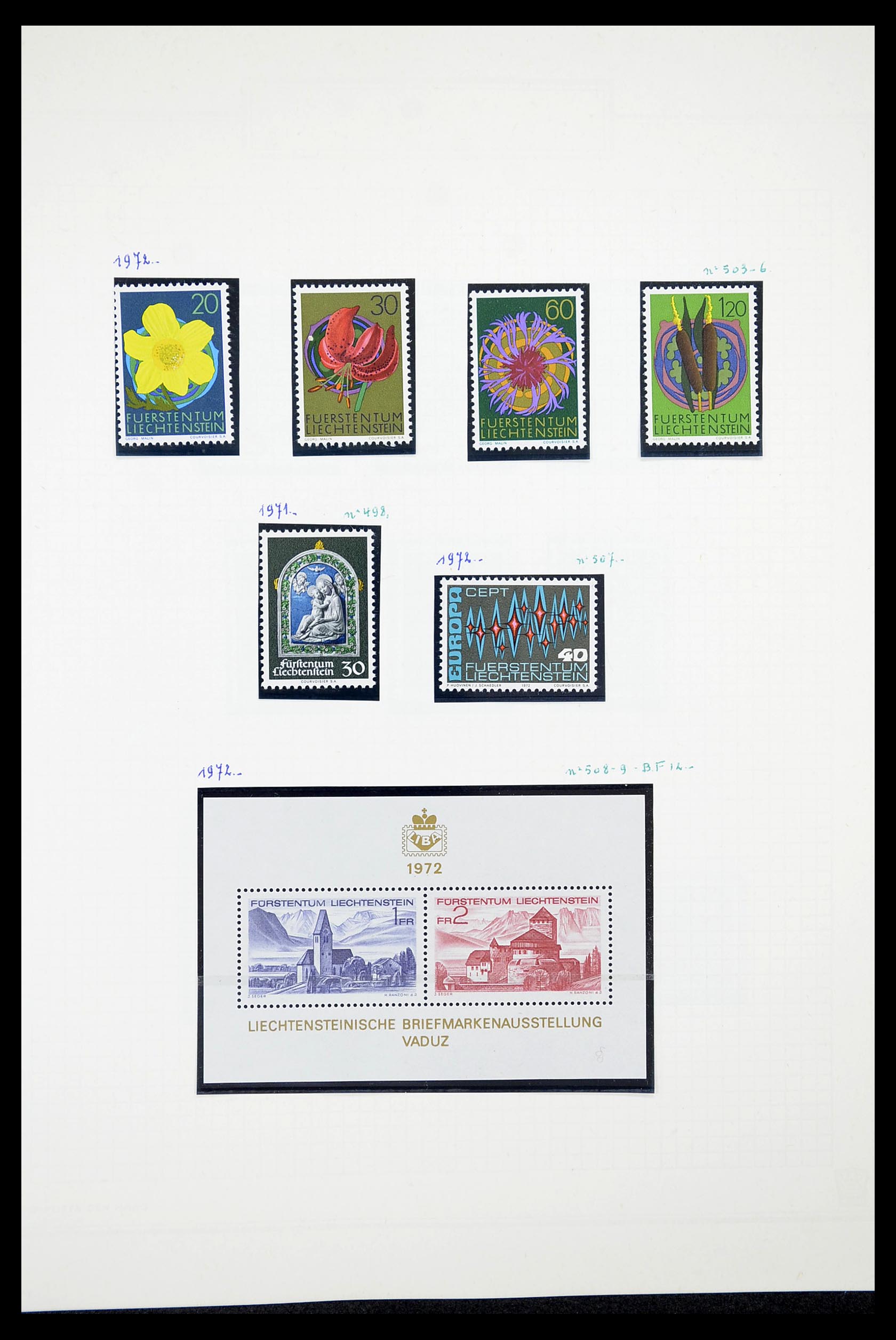 34633 028 - Stamp Collection 34633 Liechtenstein 1912-1987.