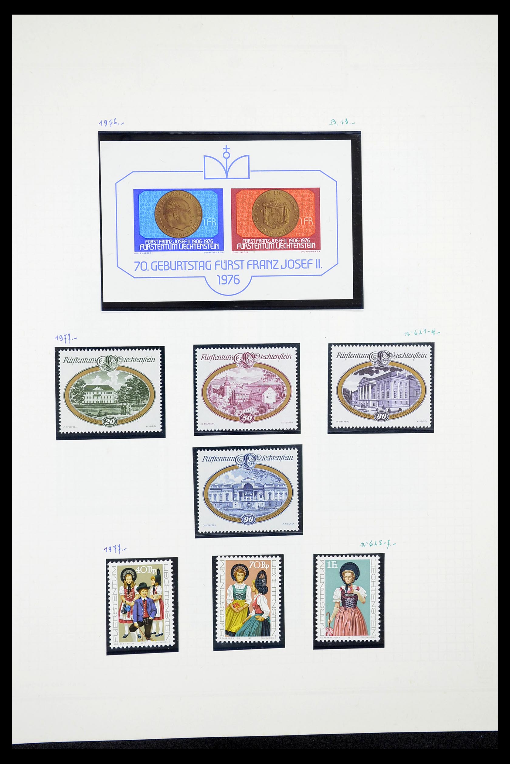 34633 039 - Stamp Collection 34633 Liechtenstein 1912-1987.