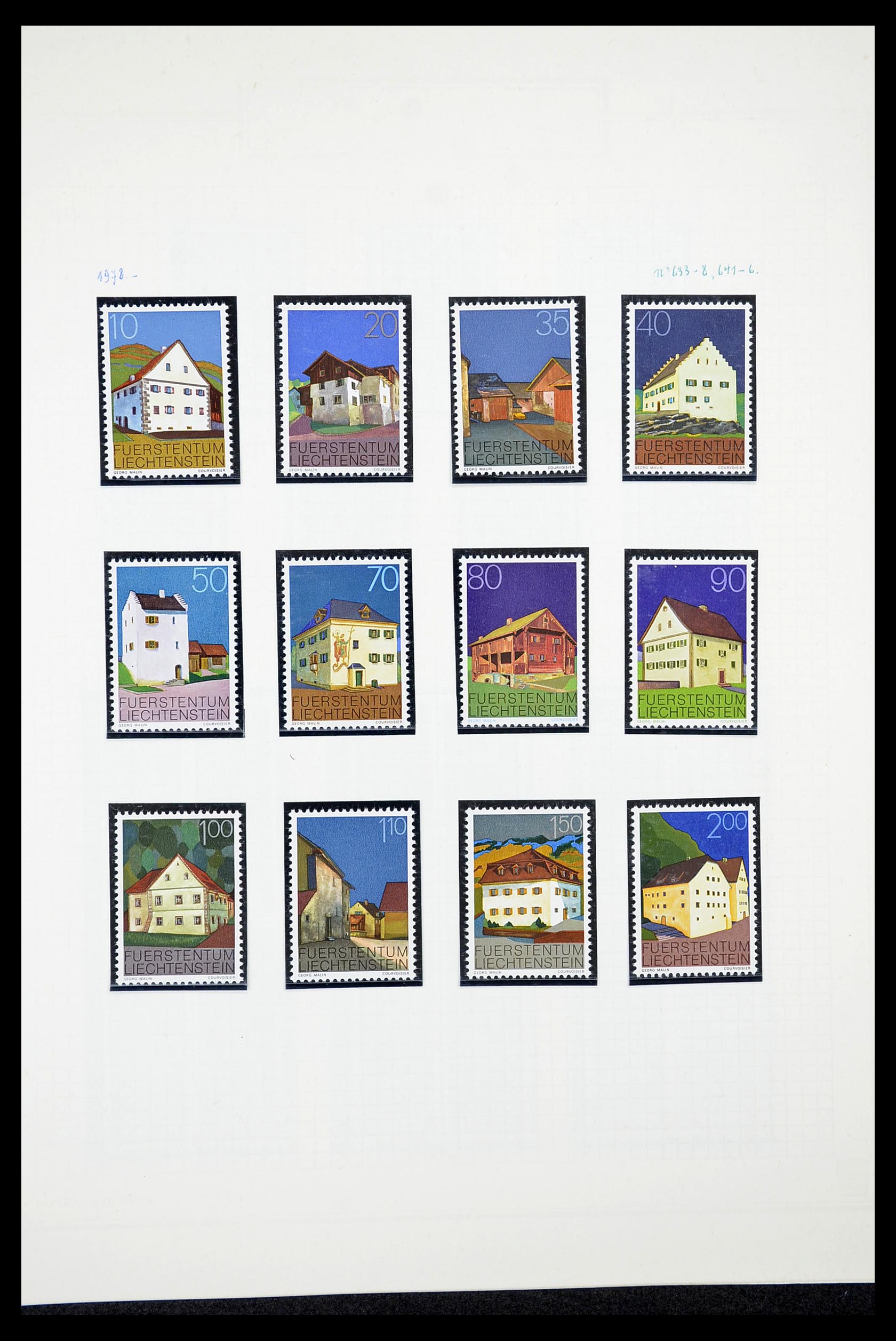 34633 041 - Stamp Collection 34633 Liechtenstein 1912-1987.