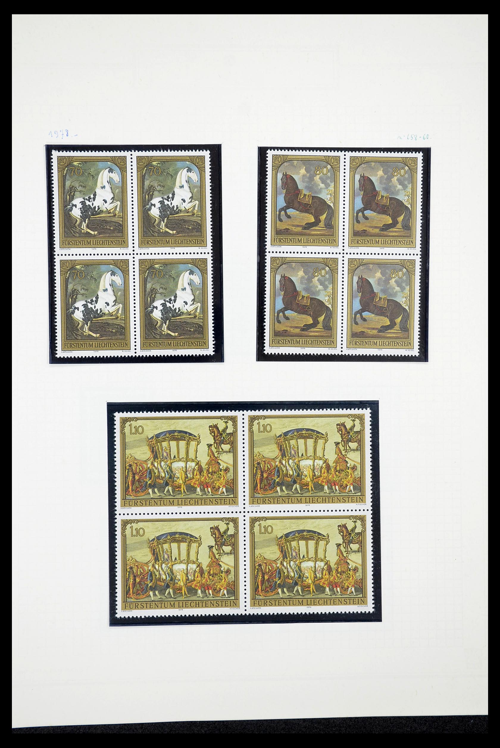 34633 043 - Postzegelverzameling 34633 Liechtenstein 1912-1987.