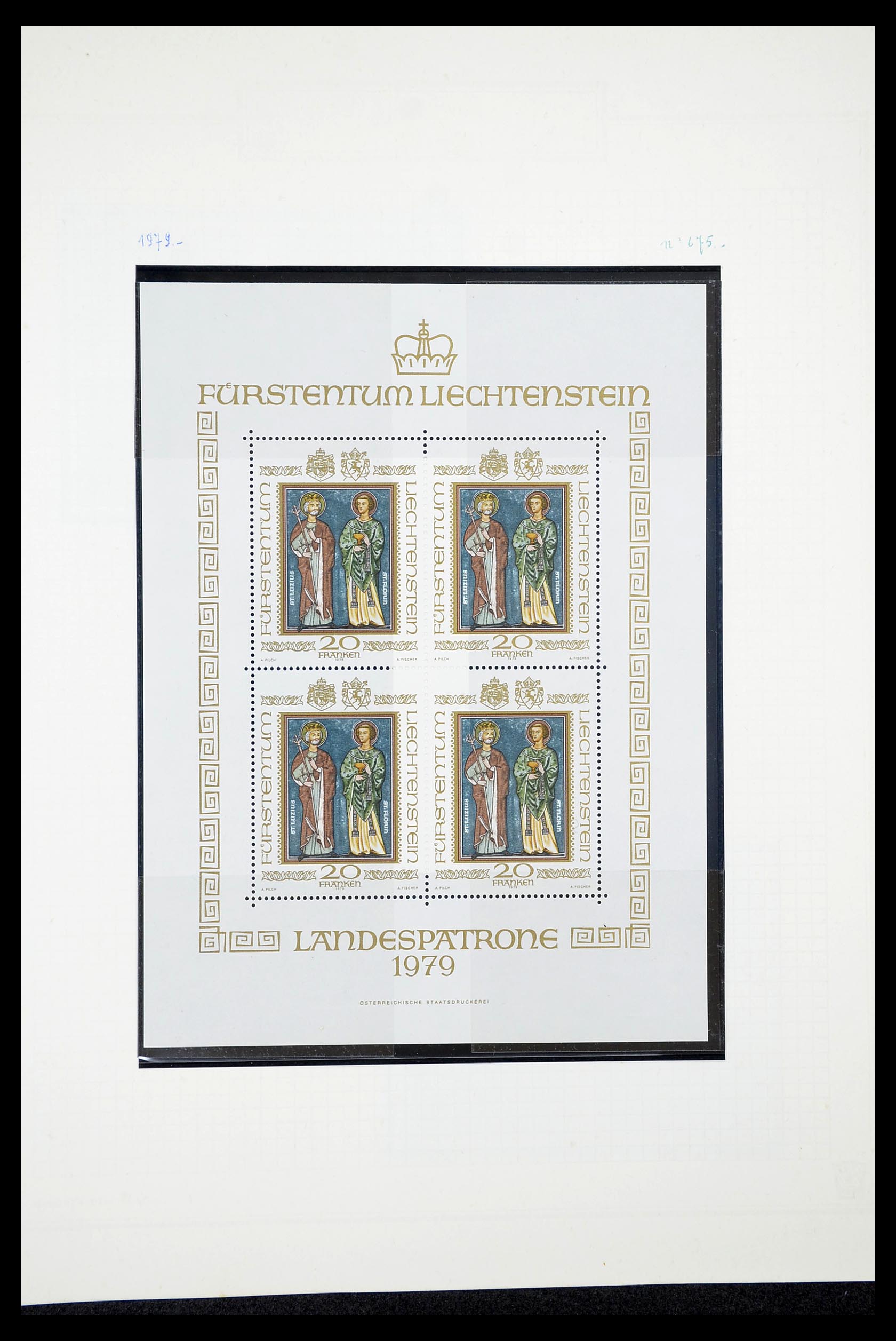34633 045 - Postzegelverzameling 34633 Liechtenstein 1912-1987.