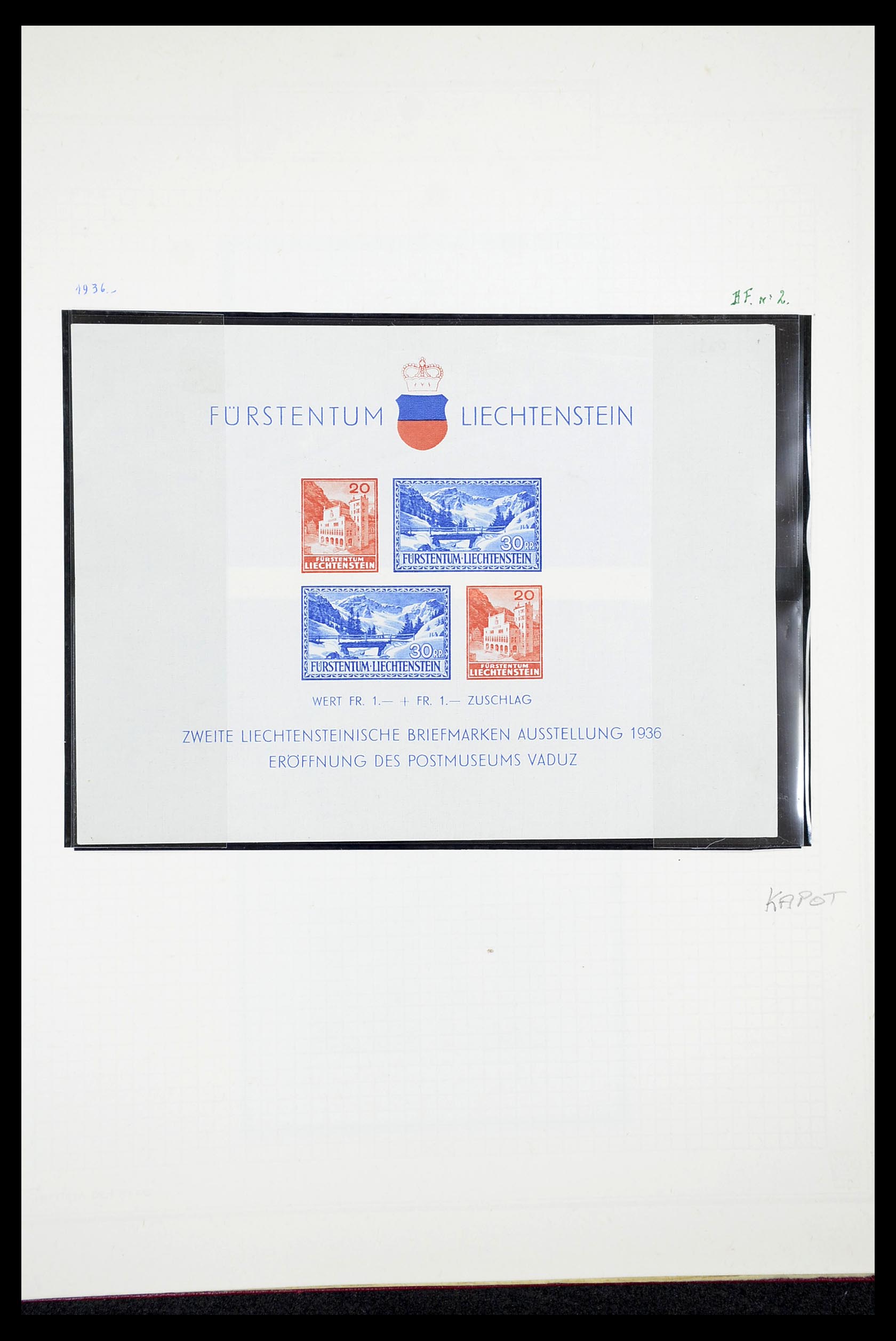 34633 062 - Postzegelverzameling 34633 Liechtenstein 1912-1987.