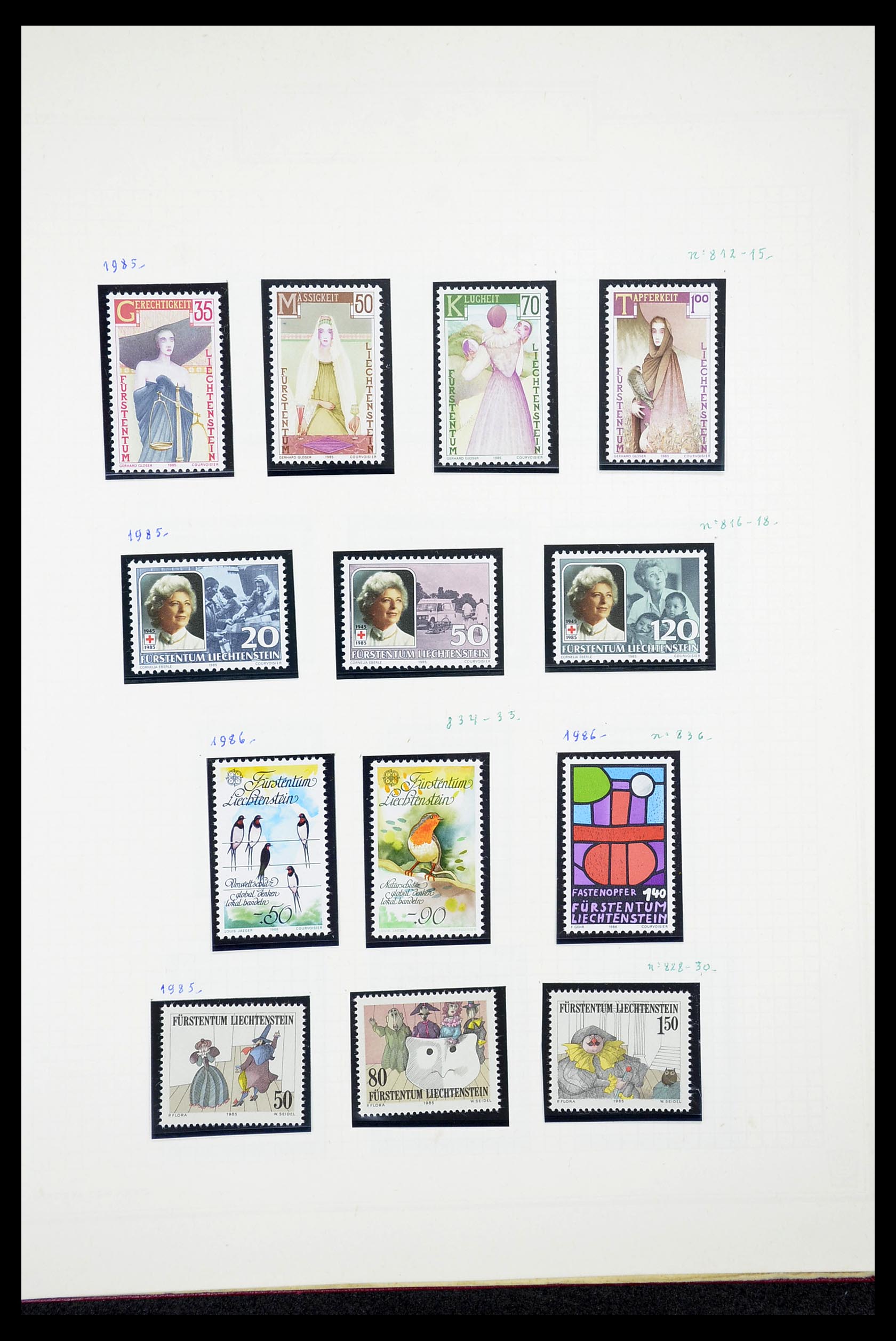 34633 067 - Stamp Collection 34633 Liechtenstein 1912-1987.