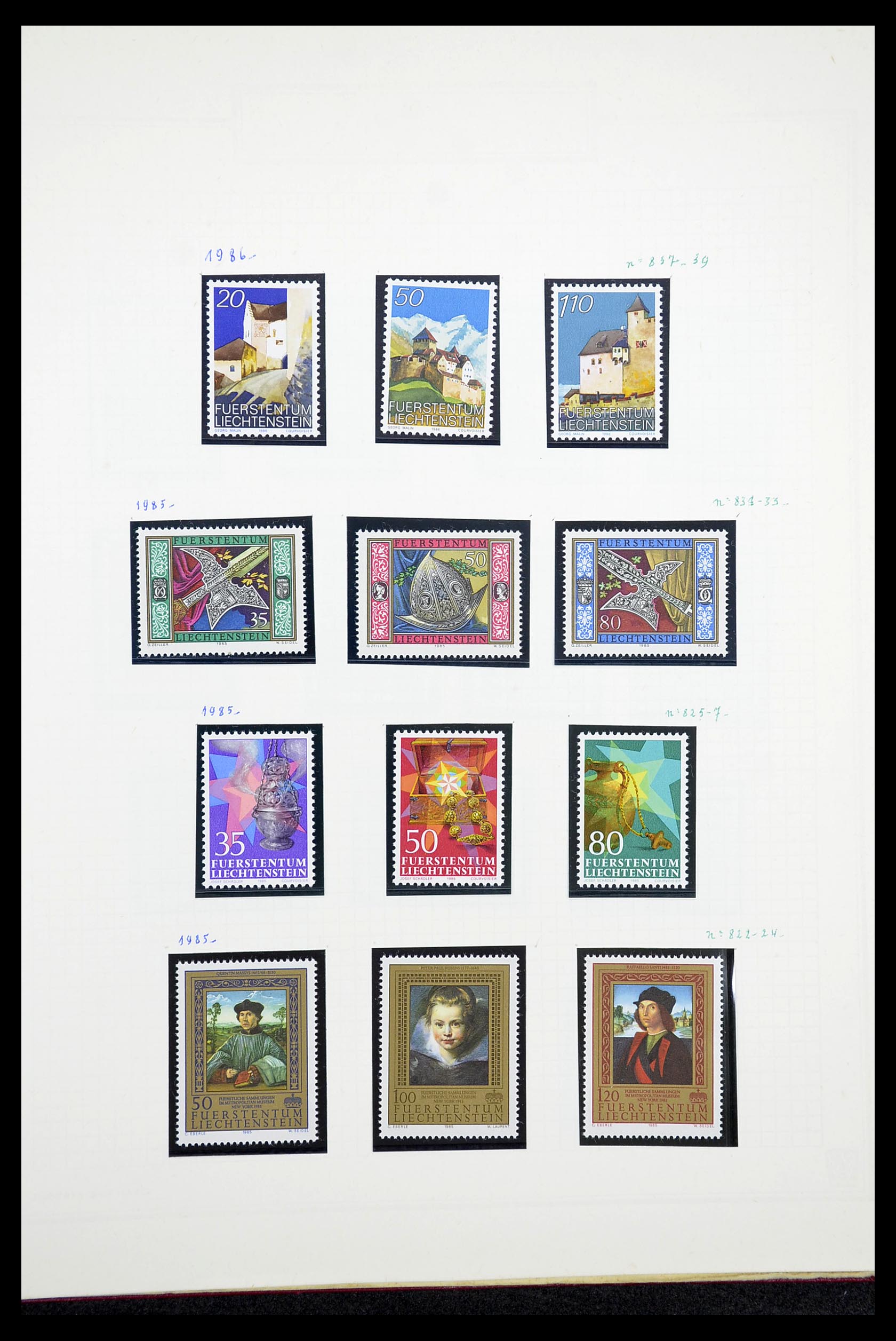 34633 068 - Stamp Collection 34633 Liechtenstein 1912-1987.