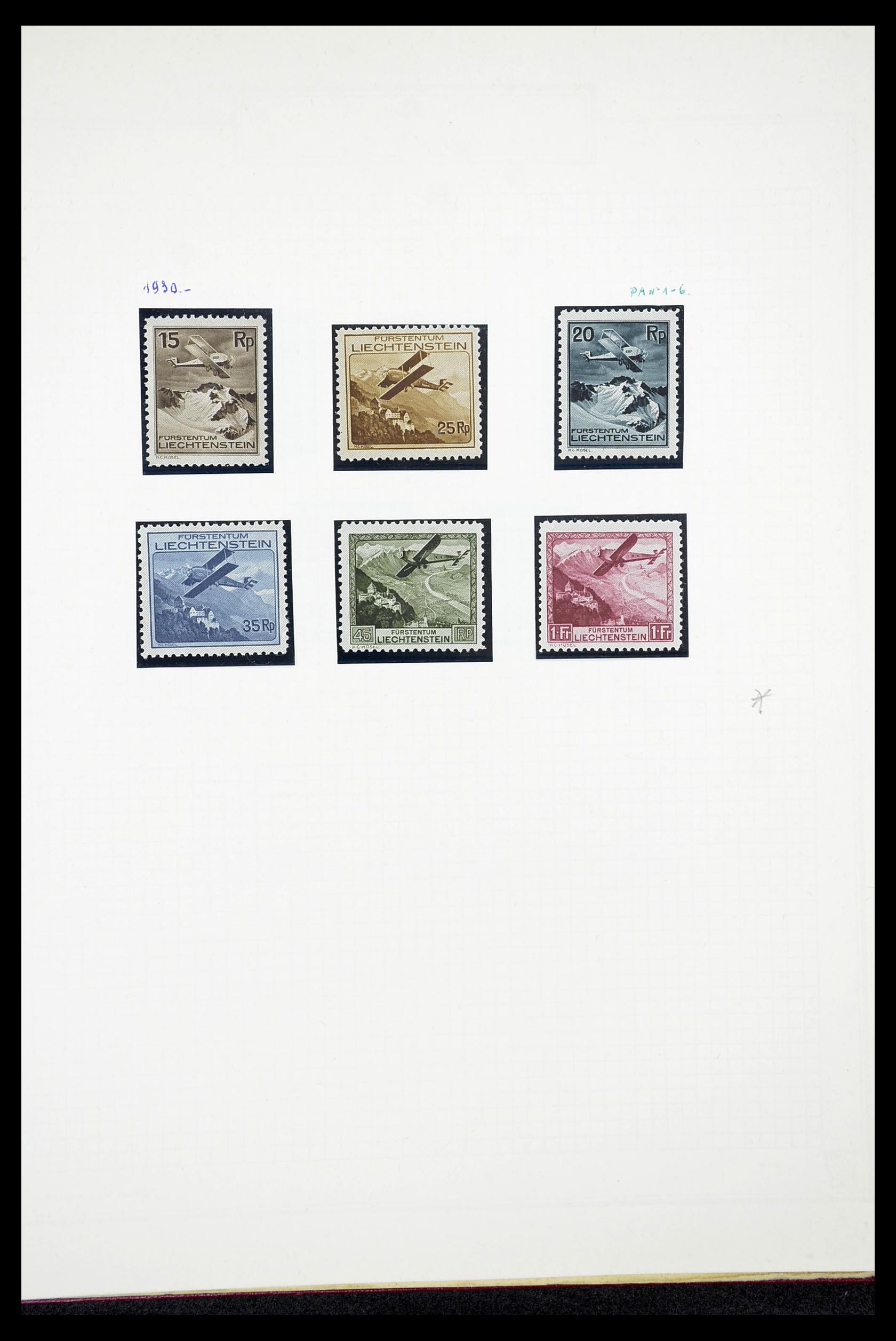 34633 071 - Postzegelverzameling 34633 Liechtenstein 1912-1987.