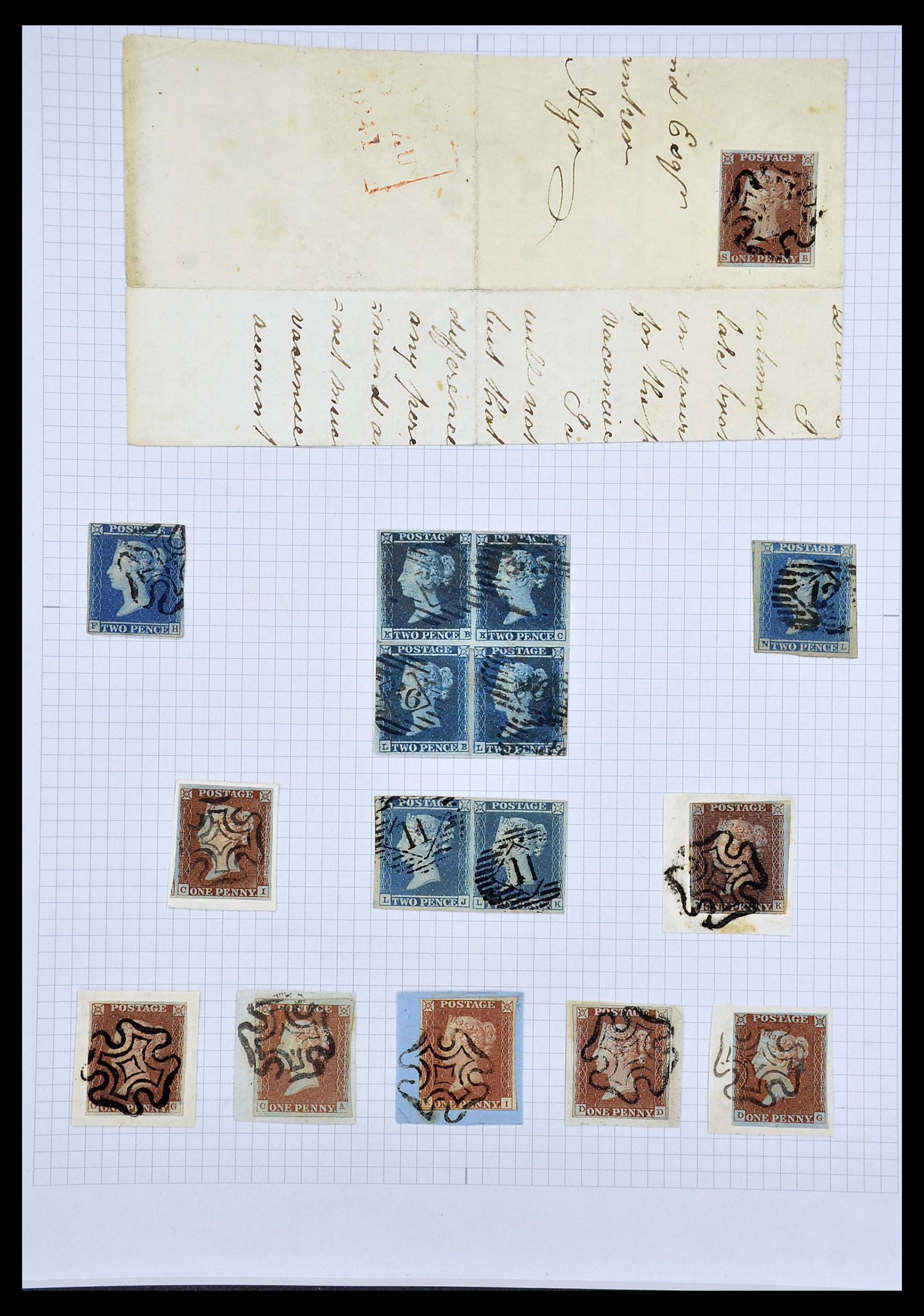 34635 003 - Postzegelverzameling 34635 Engeland 1840-1952.