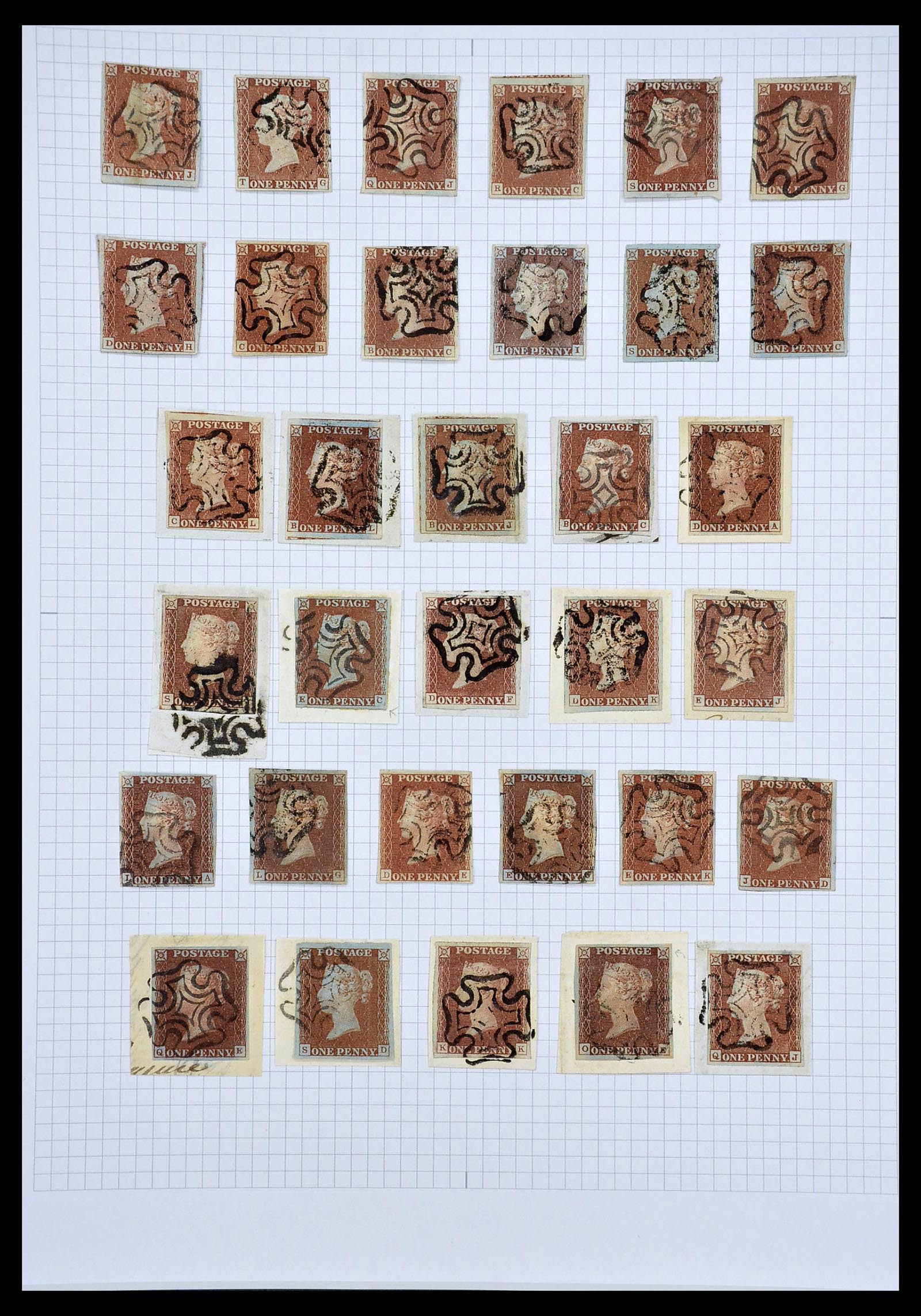 34635 005 - Postzegelverzameling 34635 Engeland 1840-1952.