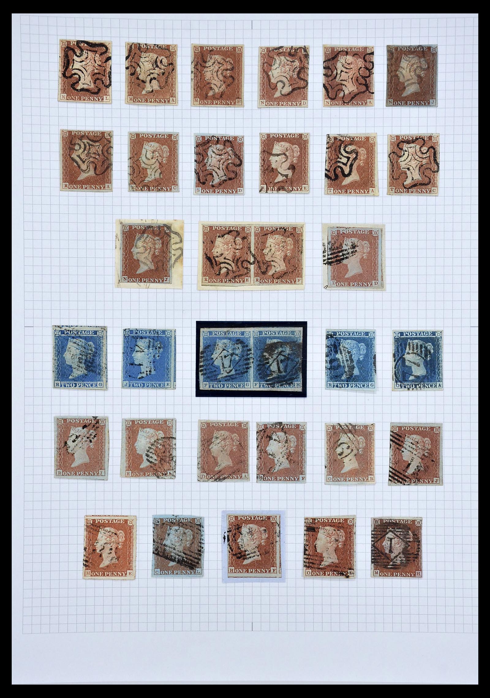 34635 006 - Postzegelverzameling 34635 Engeland 1840-1952.