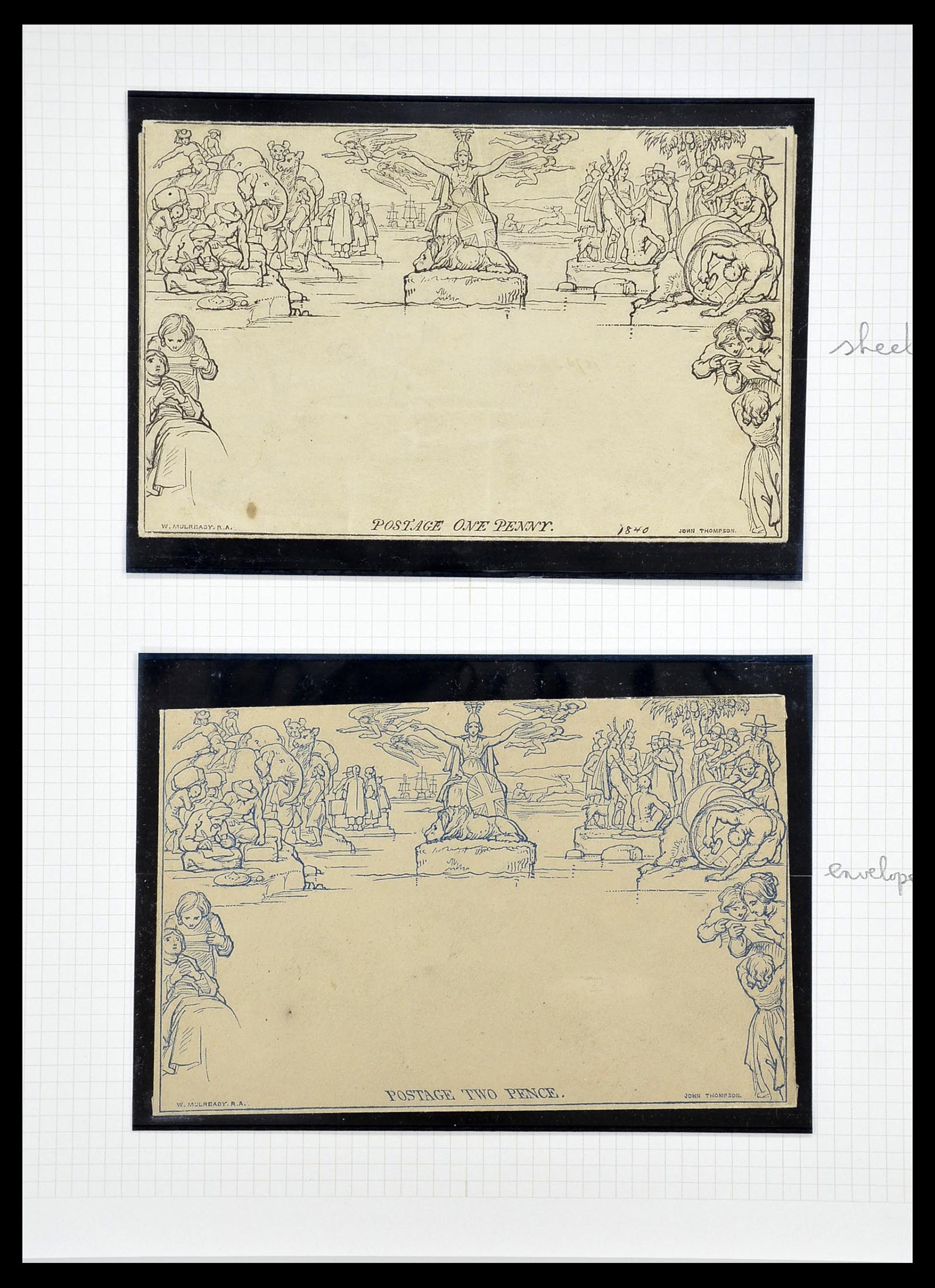 34635 010 - Postzegelverzameling 34635 Engeland 1840-1952.