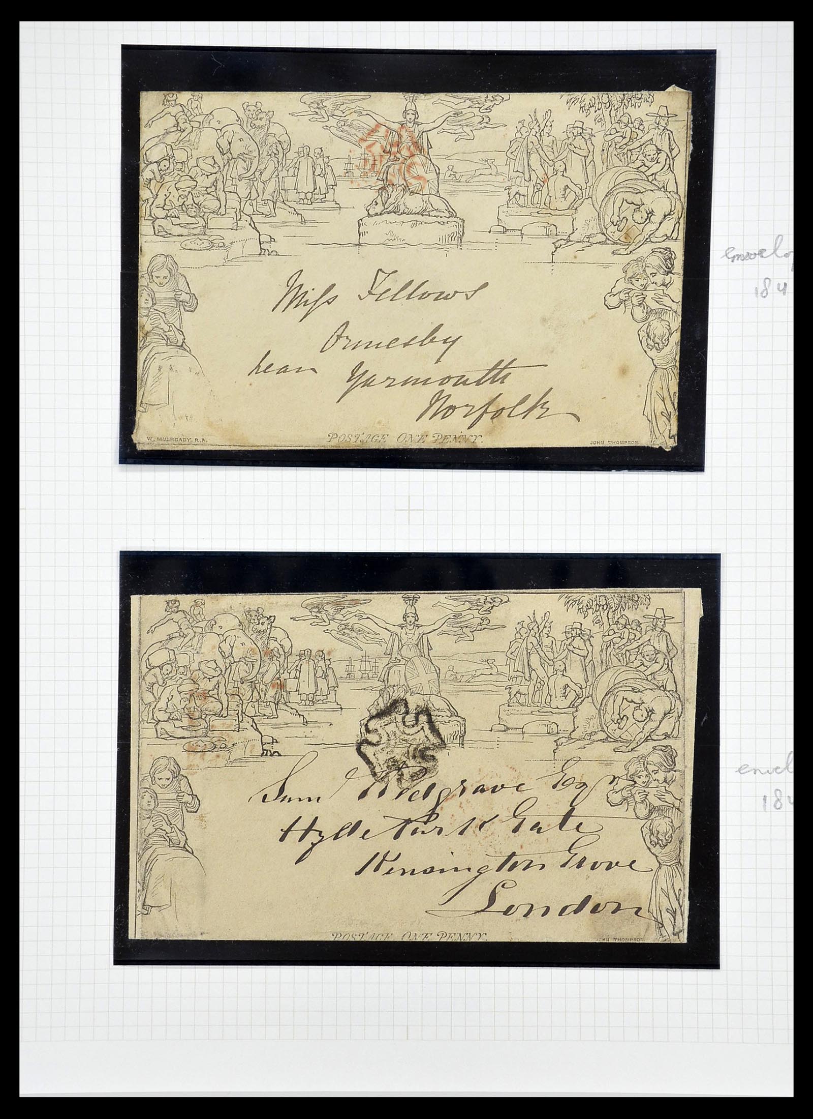 34635 011 - Postzegelverzameling 34635 Engeland 1840-1952.