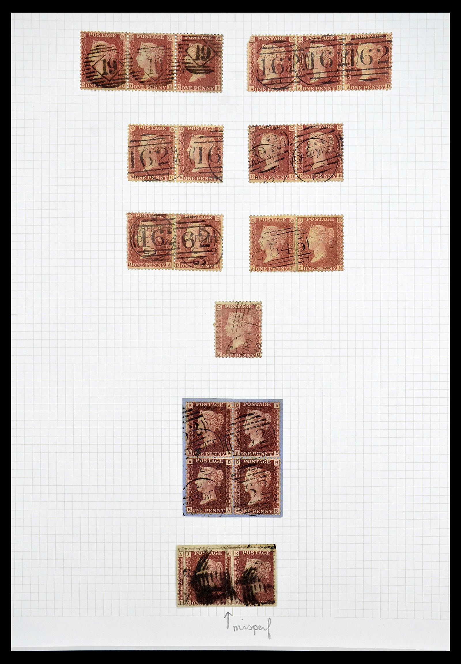 34635 012 - Postzegelverzameling 34635 Engeland 1840-1952.