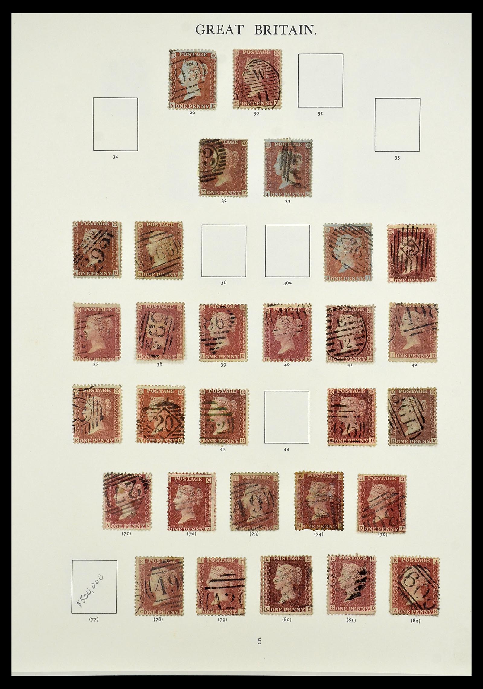 34635 013 - Postzegelverzameling 34635 Engeland 1840-1952.