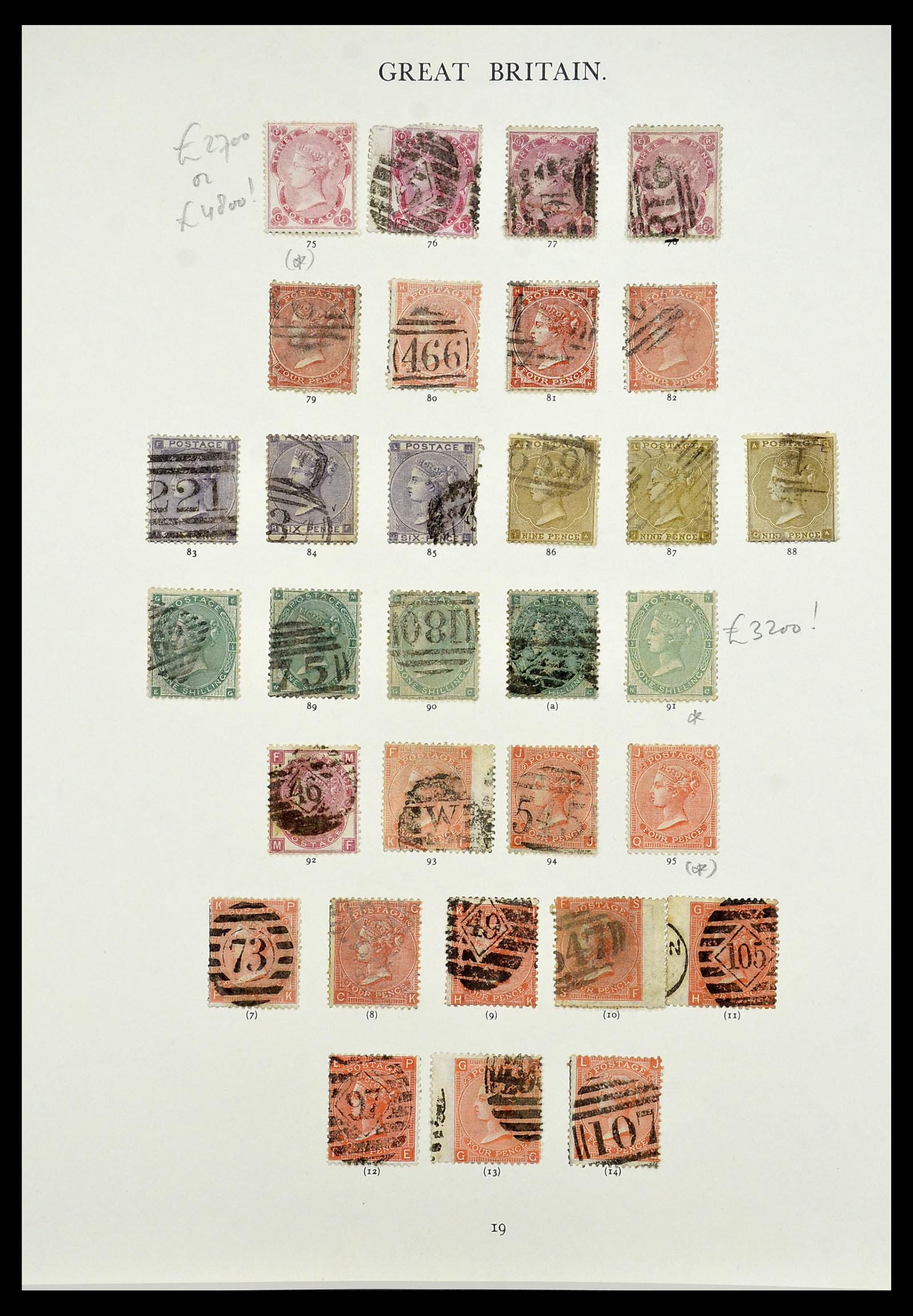 34635 021 - Postzegelverzameling 34635 Engeland 1840-1952.