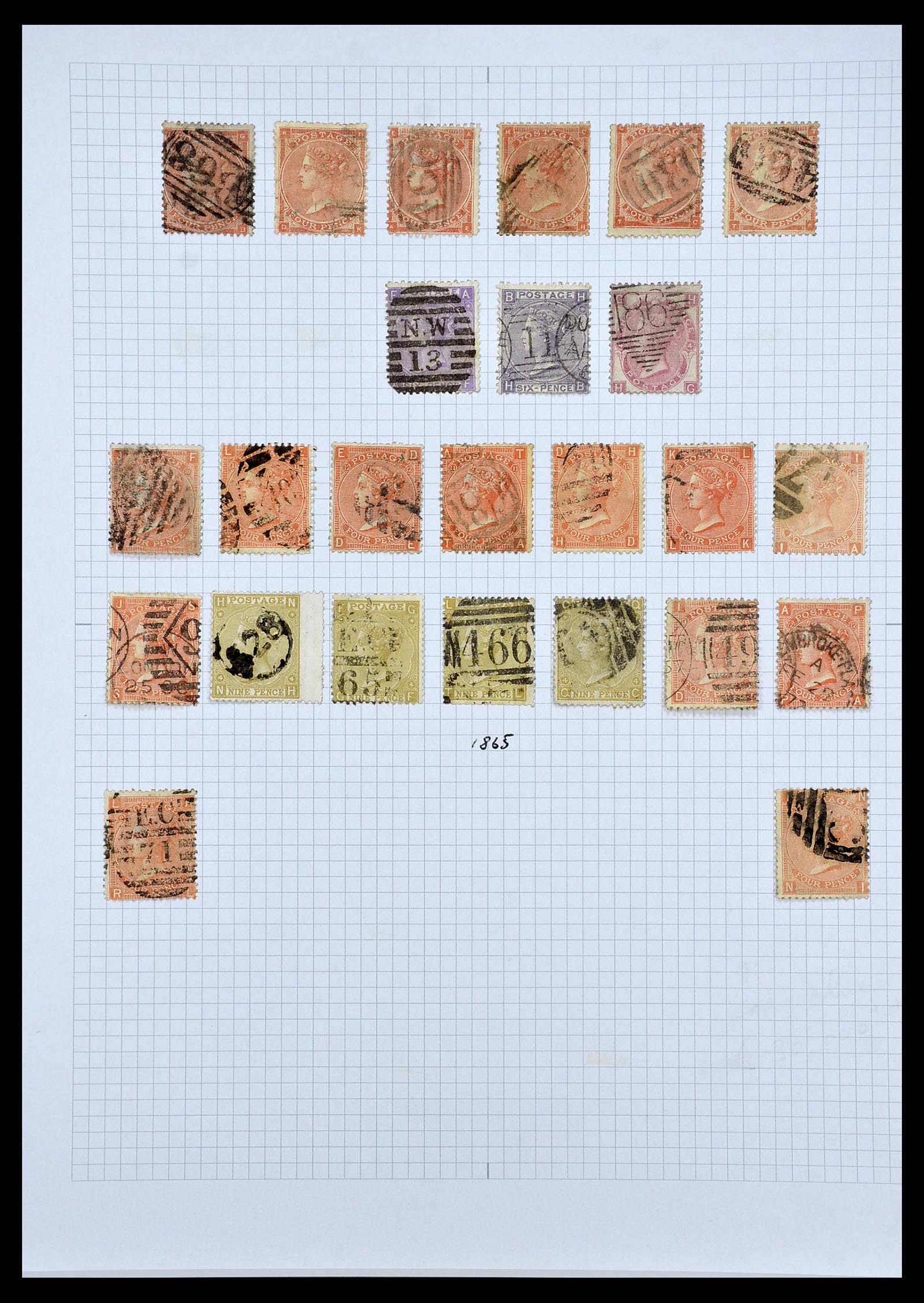 34635 022 - Postzegelverzameling 34635 Engeland 1840-1952.