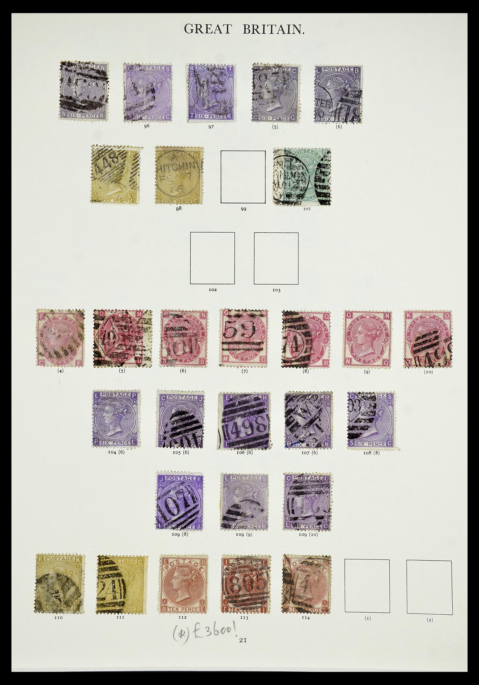 34635 023 - Postzegelverzameling 34635 Engeland 1840-1952.