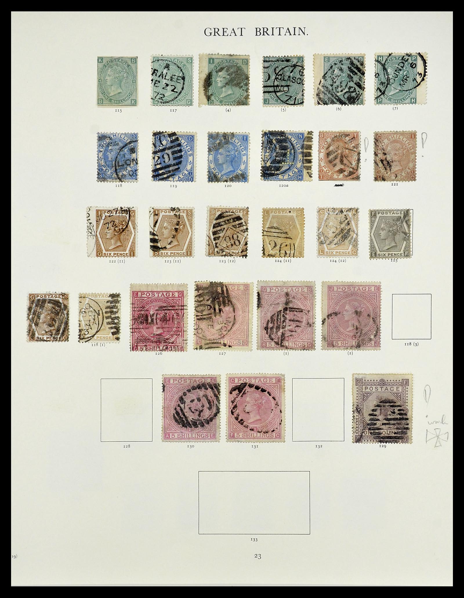 34635 025 - Postzegelverzameling 34635 Engeland 1840-1952.