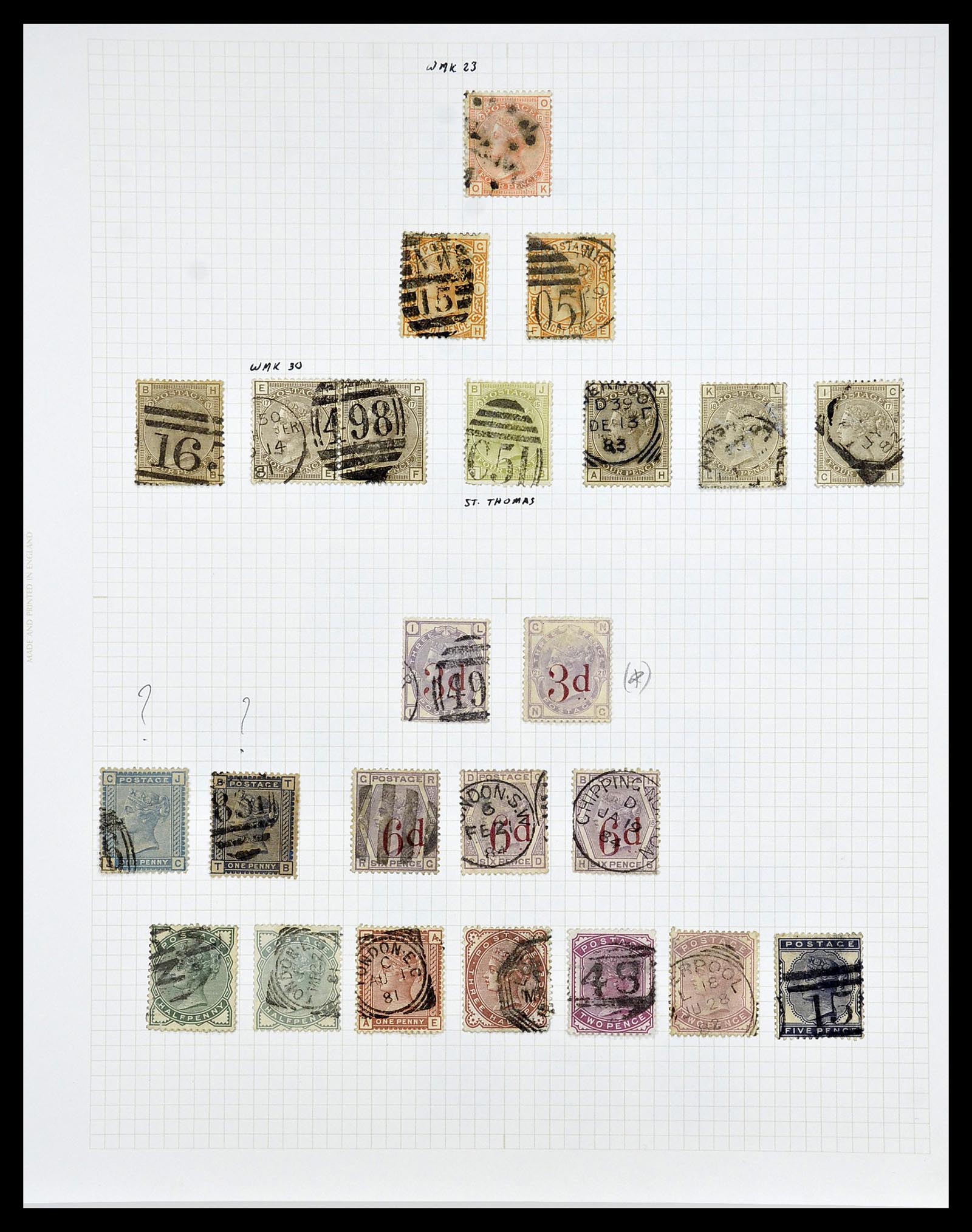 34635 028 - Postzegelverzameling 34635 Engeland 1840-1952.