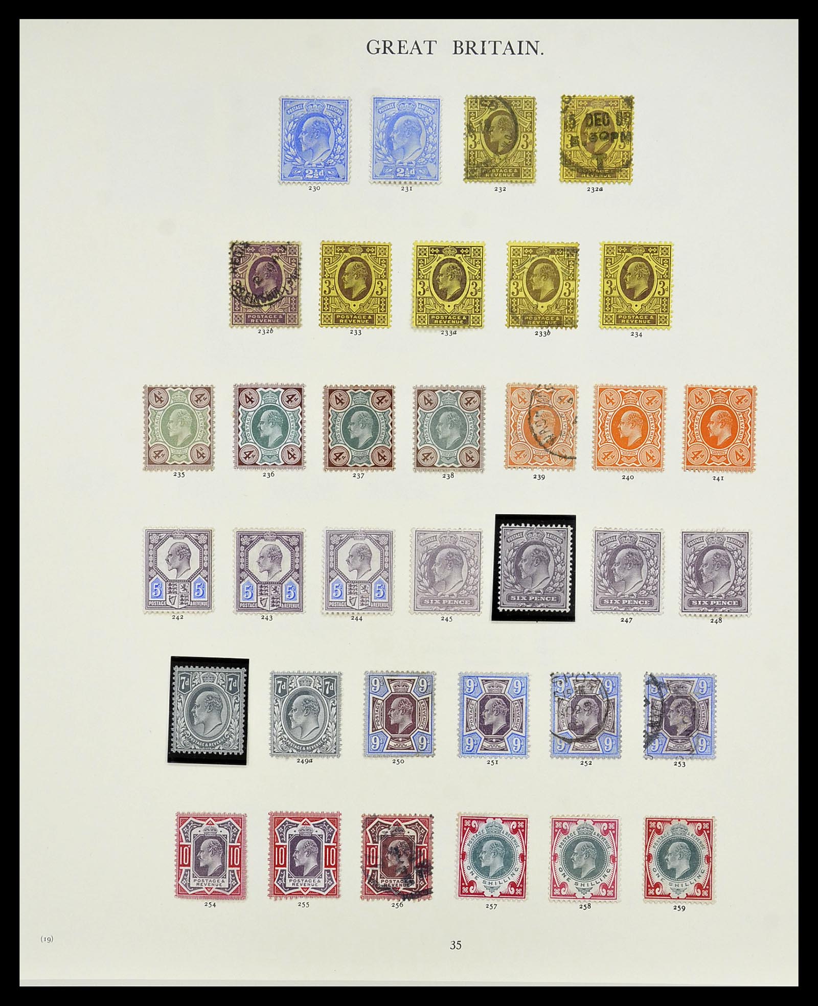 34635 033 - Postzegelverzameling 34635 Engeland 1840-1952.