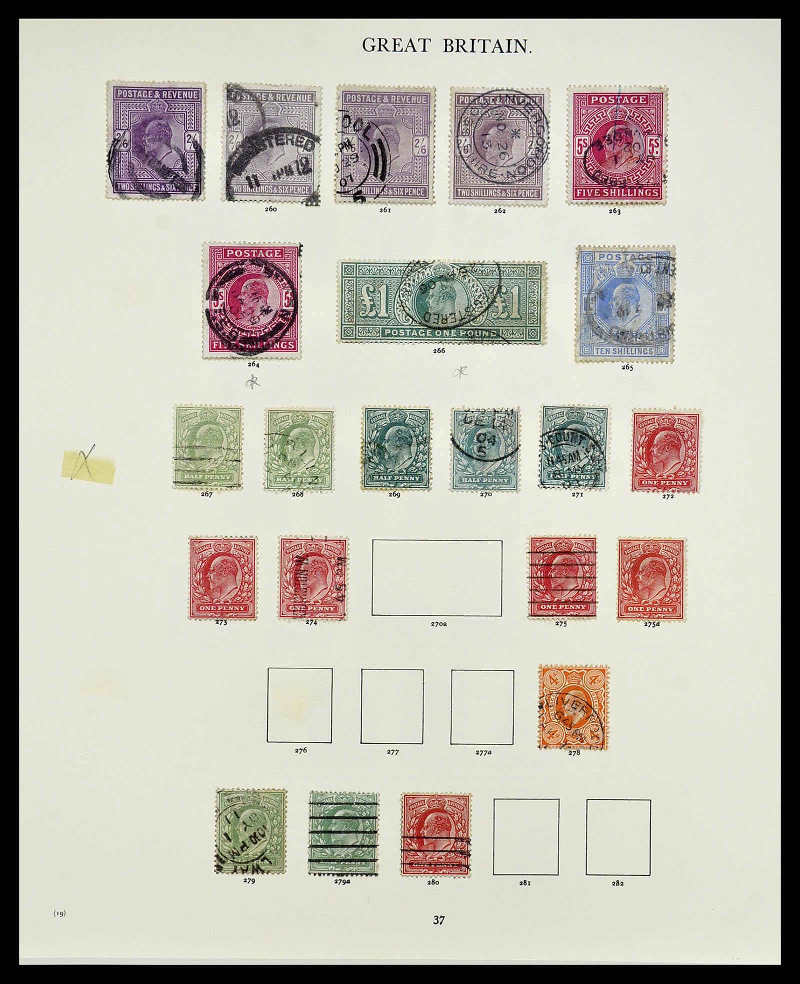 34635 034 - Postzegelverzameling 34635 Engeland 1840-1952.