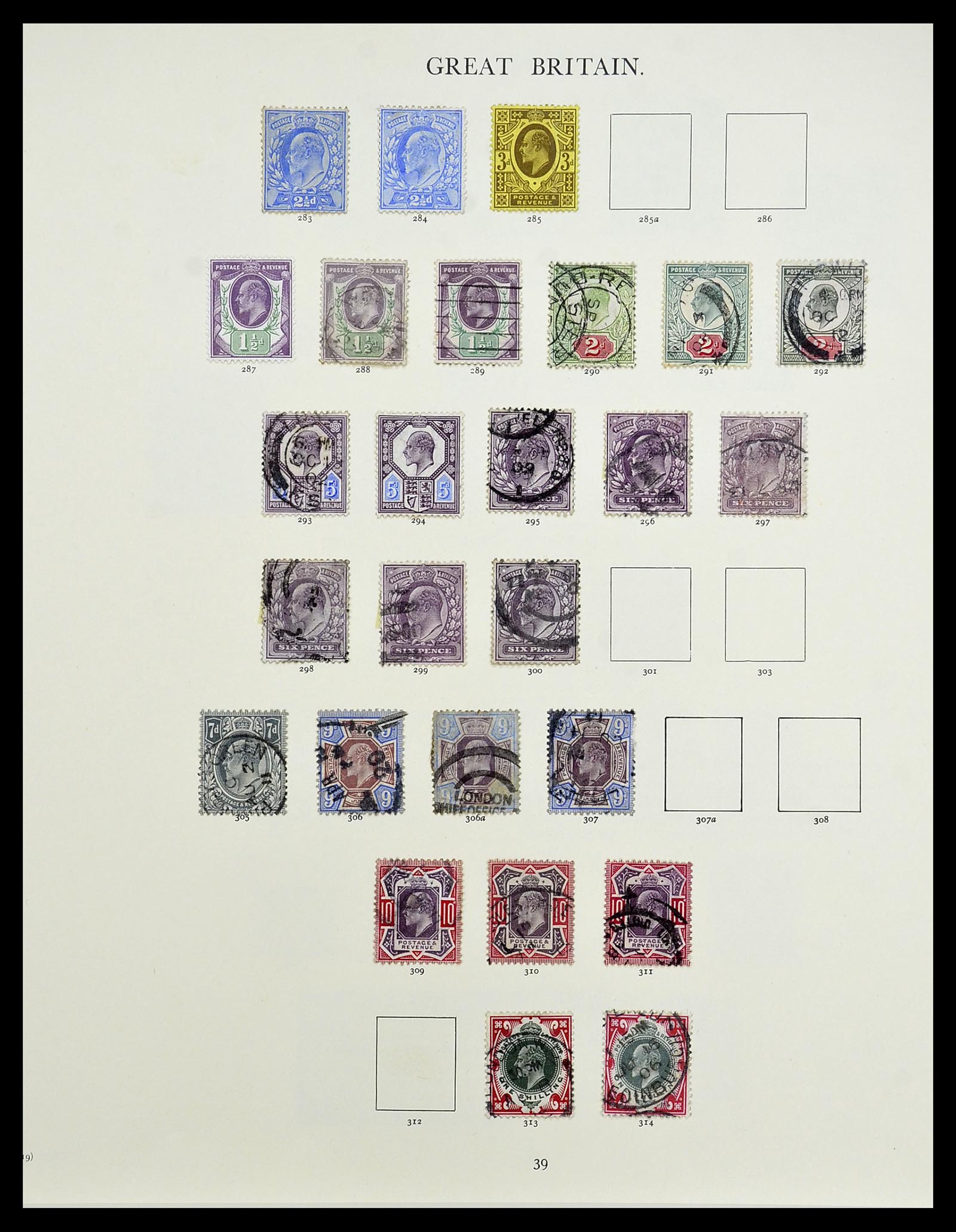 34635 035 - Postzegelverzameling 34635 Engeland 1840-1952.