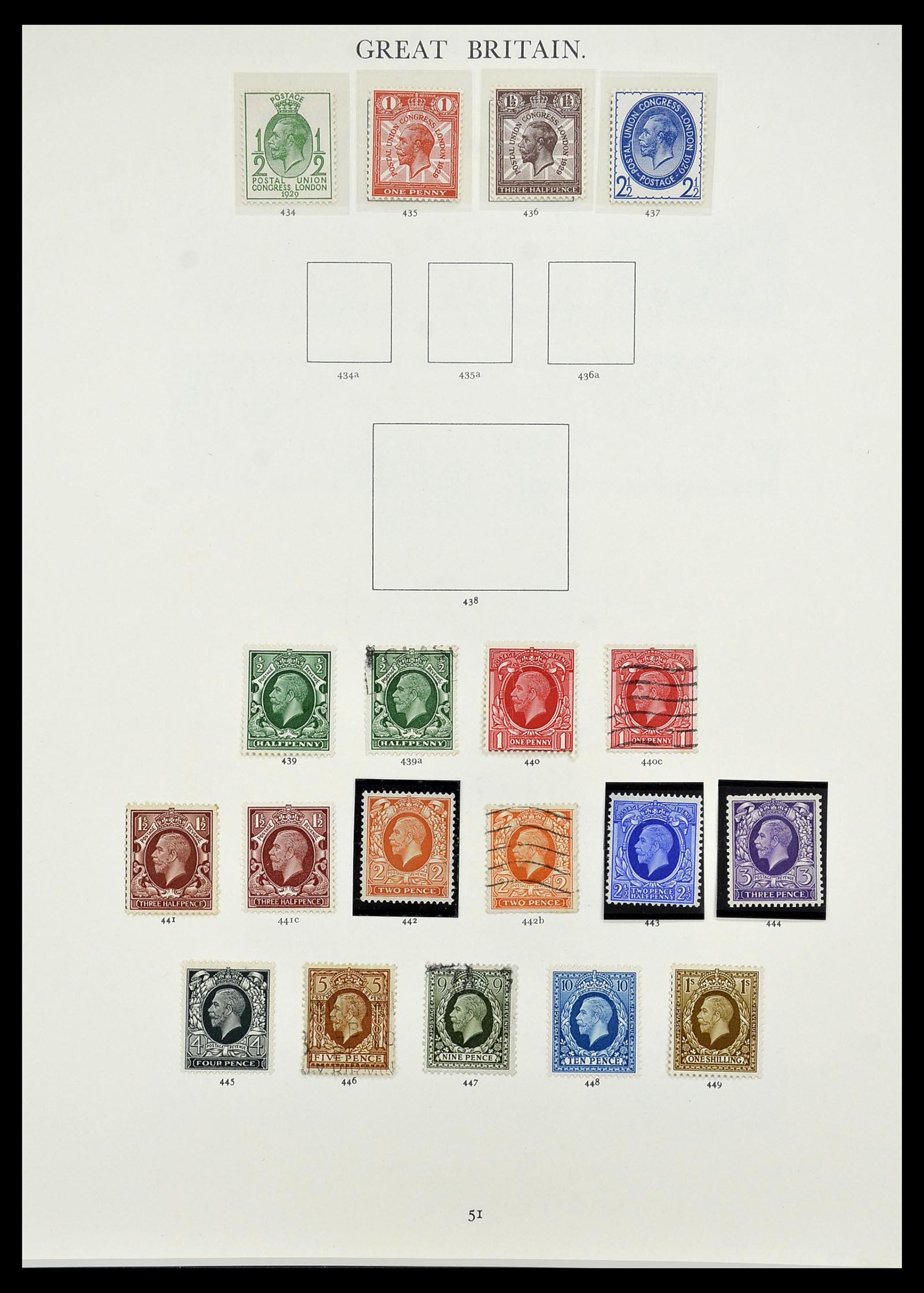 34635 040 - Postzegelverzameling 34635 Engeland 1840-1952.