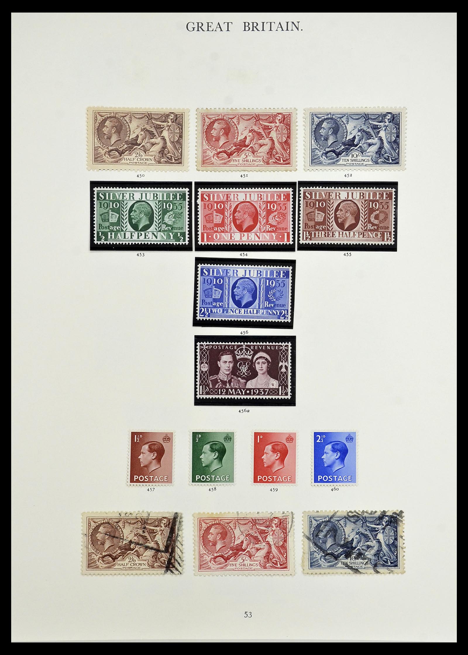 34635 041 - Postzegelverzameling 34635 Engeland 1840-1952.