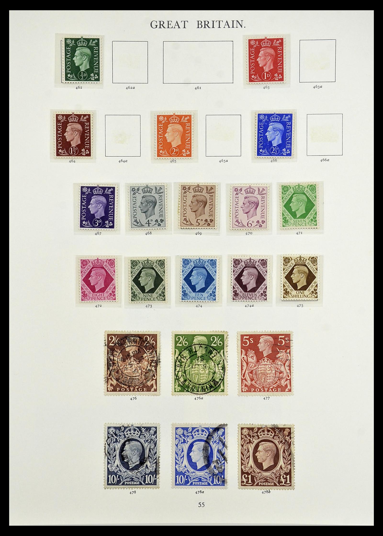 34635 042 - Stamp Collection 34635 Great Britain 1840-1952.