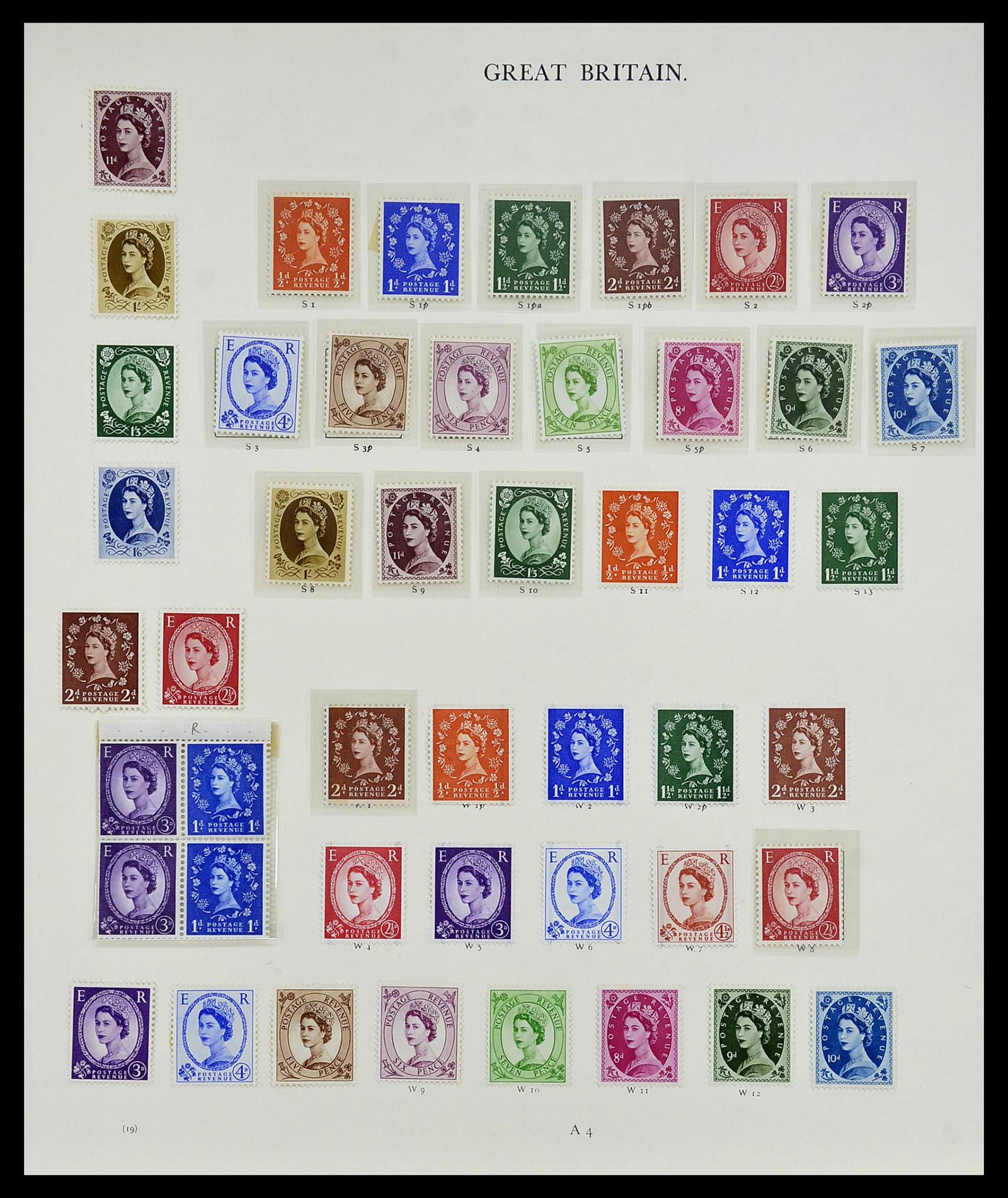 34635 045 - Postzegelverzameling 34635 Engeland 1840-1952.