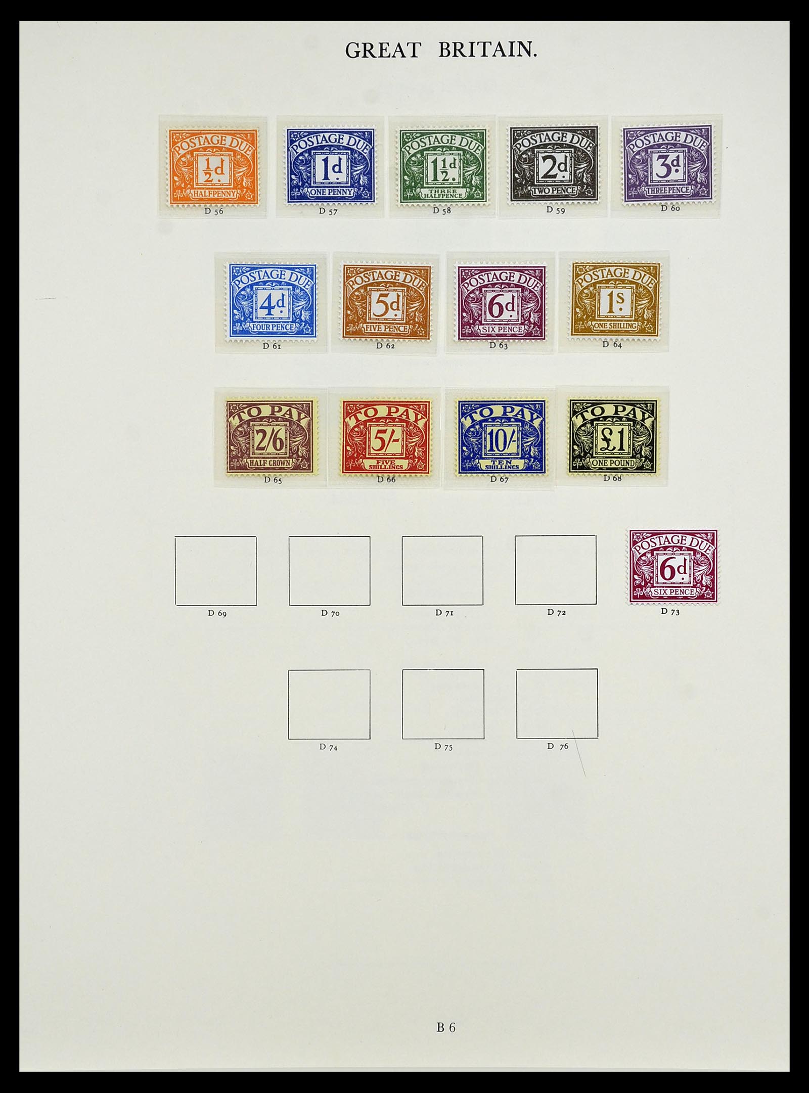 34635 046 - Postzegelverzameling 34635 Engeland 1840-1952.